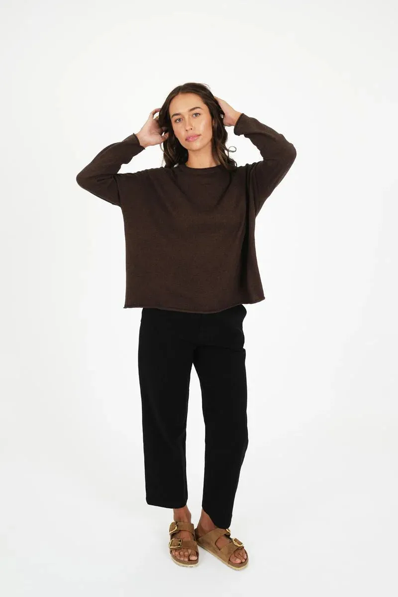 TITCHIE SPIRIT SWEATER ESPRESSO
