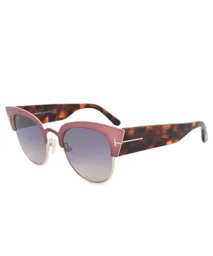 Tom Ford Alexandra Cat Eye Sunglasses FT0607 74B 51