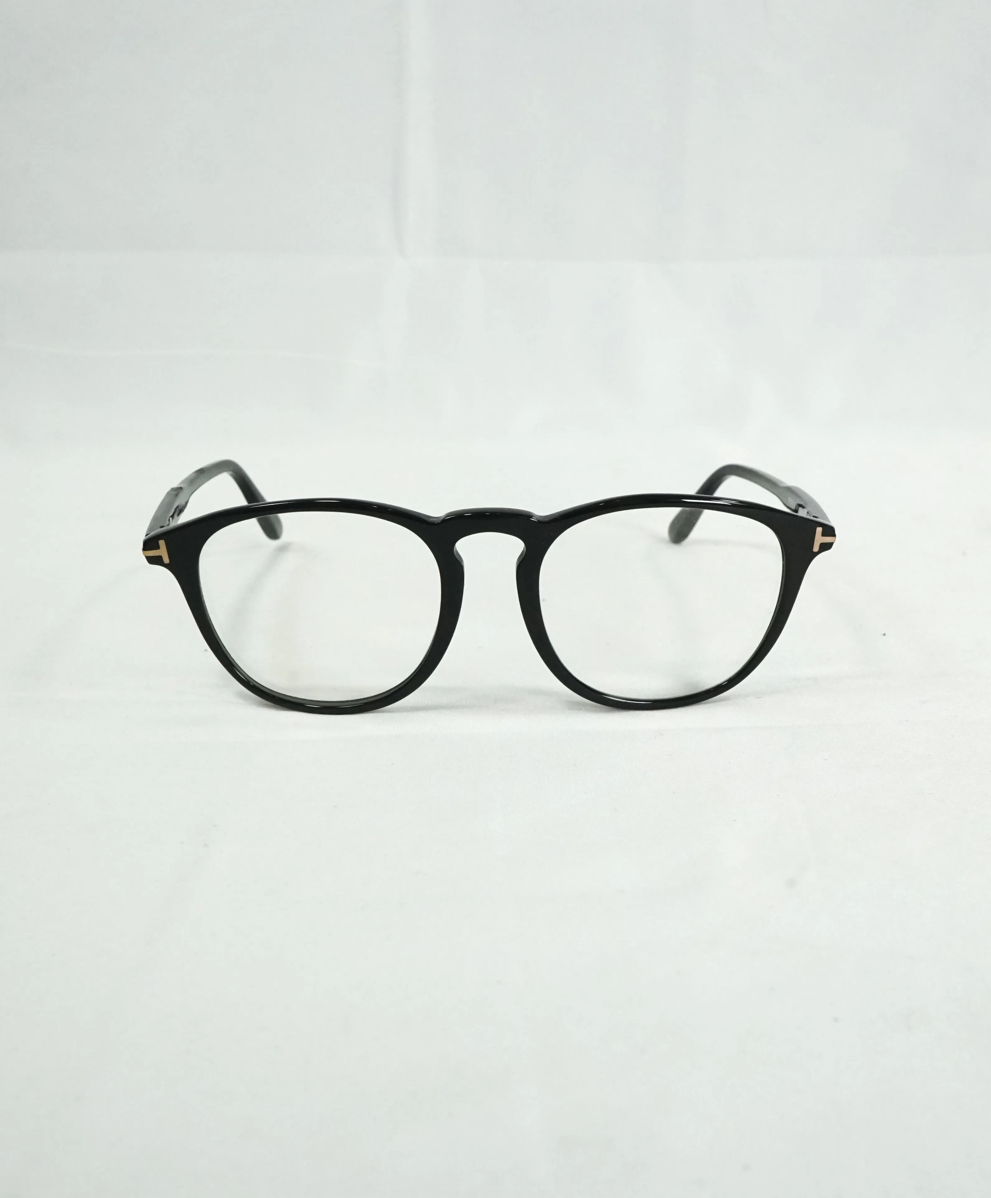 TOM FORD - "TF5401" Black/Gold & Blue With Clip On Sunglasses - 51-20 145