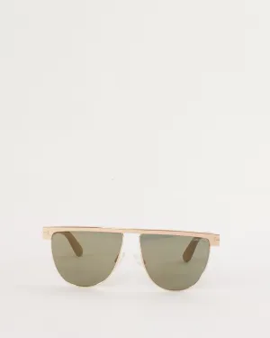 Tom Ford Rose Gold / Black Smoke Mirrored Stephanie FT0570 Sunglasses