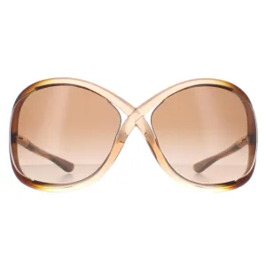 Tom Ford Sunglasses 0009 Whitney 74F Transparent Brown Fade Brown Gradient