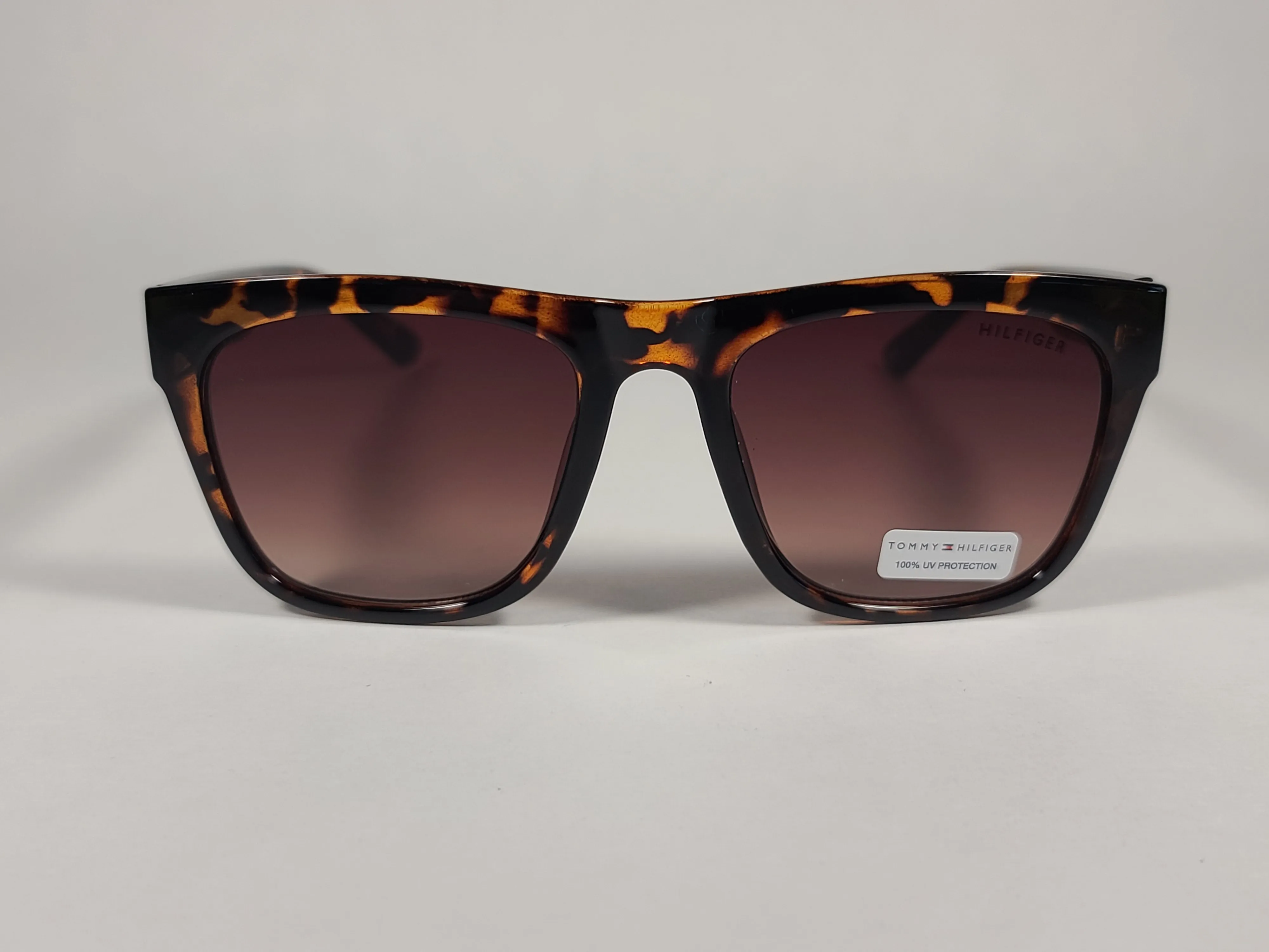 Tommy Hilfiger Kim Squared Sunglasses Brown Tortoise Frame Brown Gradient Lens WP OL450