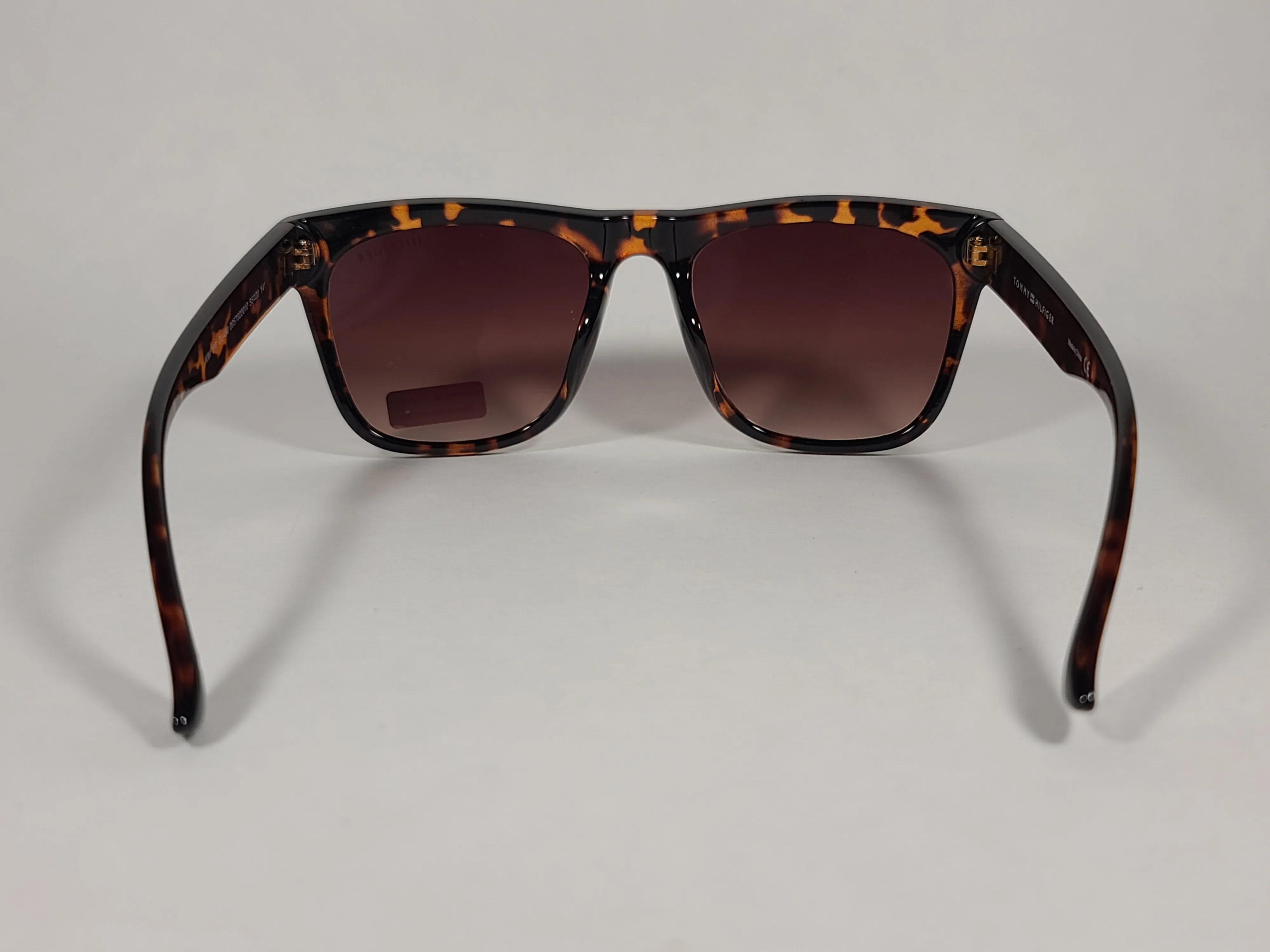 Tommy Hilfiger Kim Squared Sunglasses Brown Tortoise Frame Brown Gradient Lens WP OL450