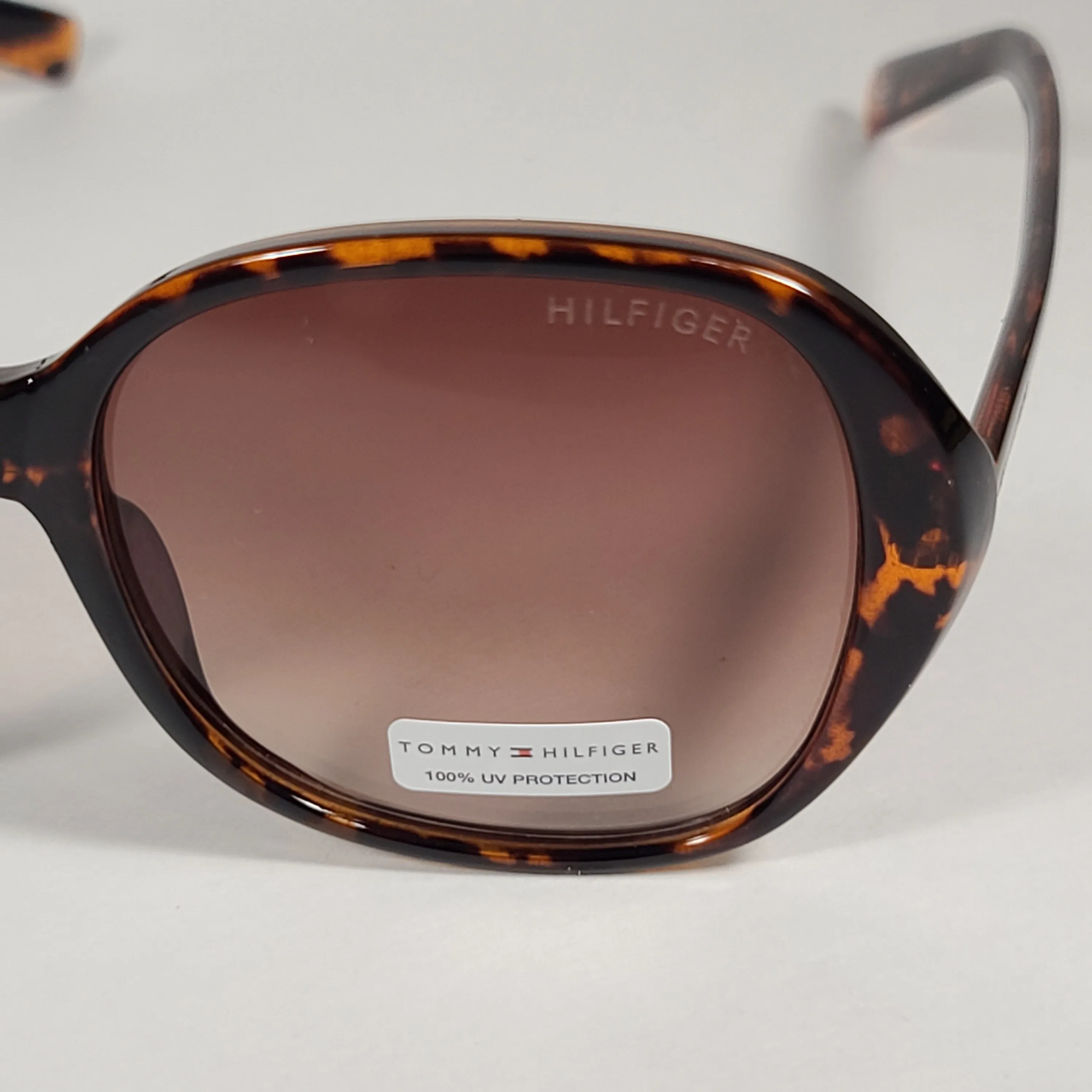 Tommy Hilfiger Peggy Oval Sunglasses Brown Tortoise Gradient Lens PEGGY WP OL514