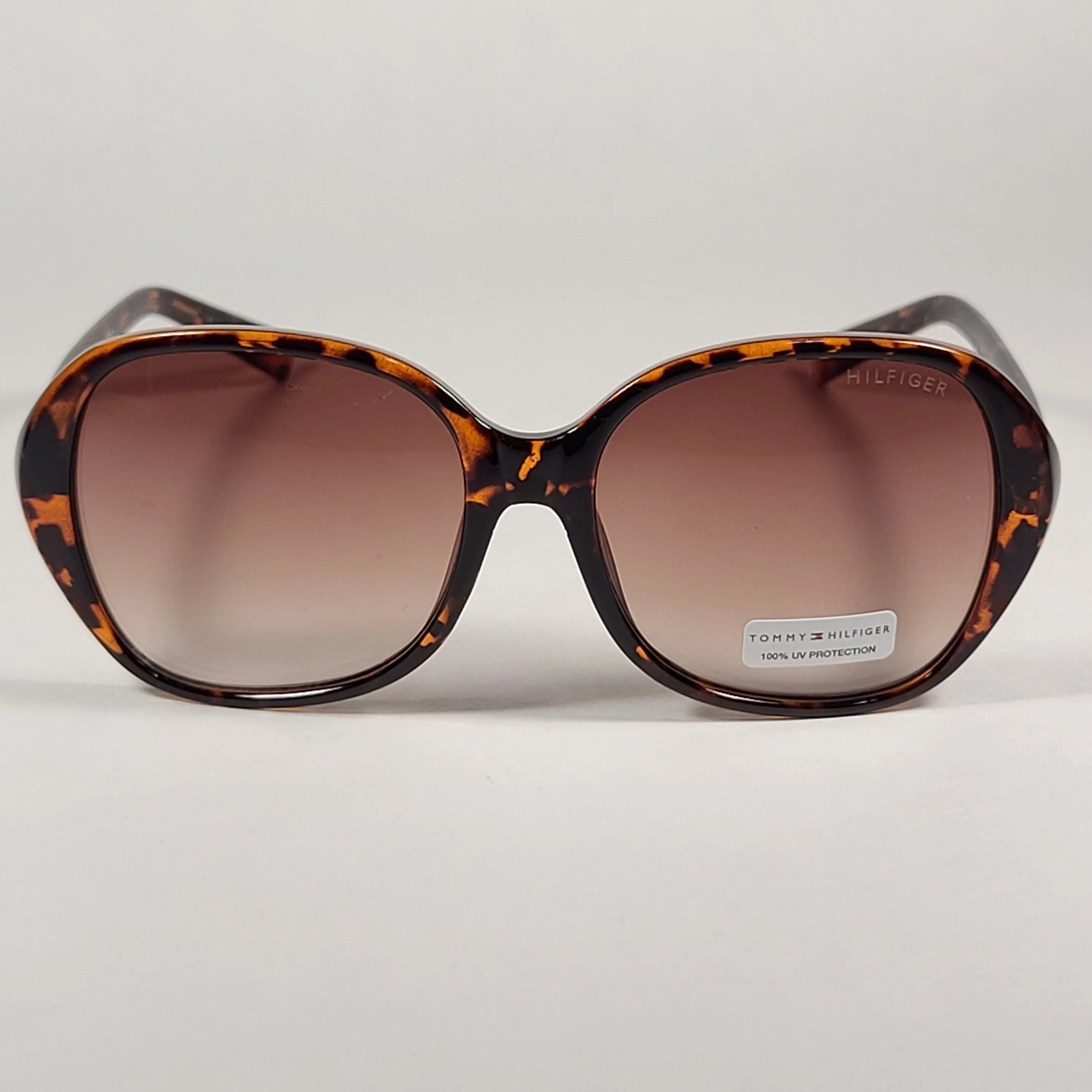 Tommy Hilfiger Peggy Oval Sunglasses Brown Tortoise Gradient Lens PEGGY WP OL514