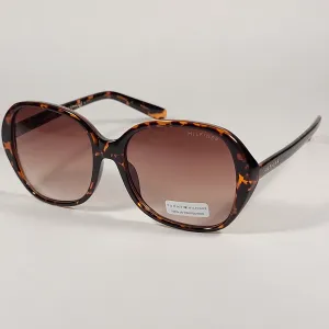 Tommy Hilfiger Peggy Oval Sunglasses Brown Tortoise Gradient Lens PEGGY WP OL514