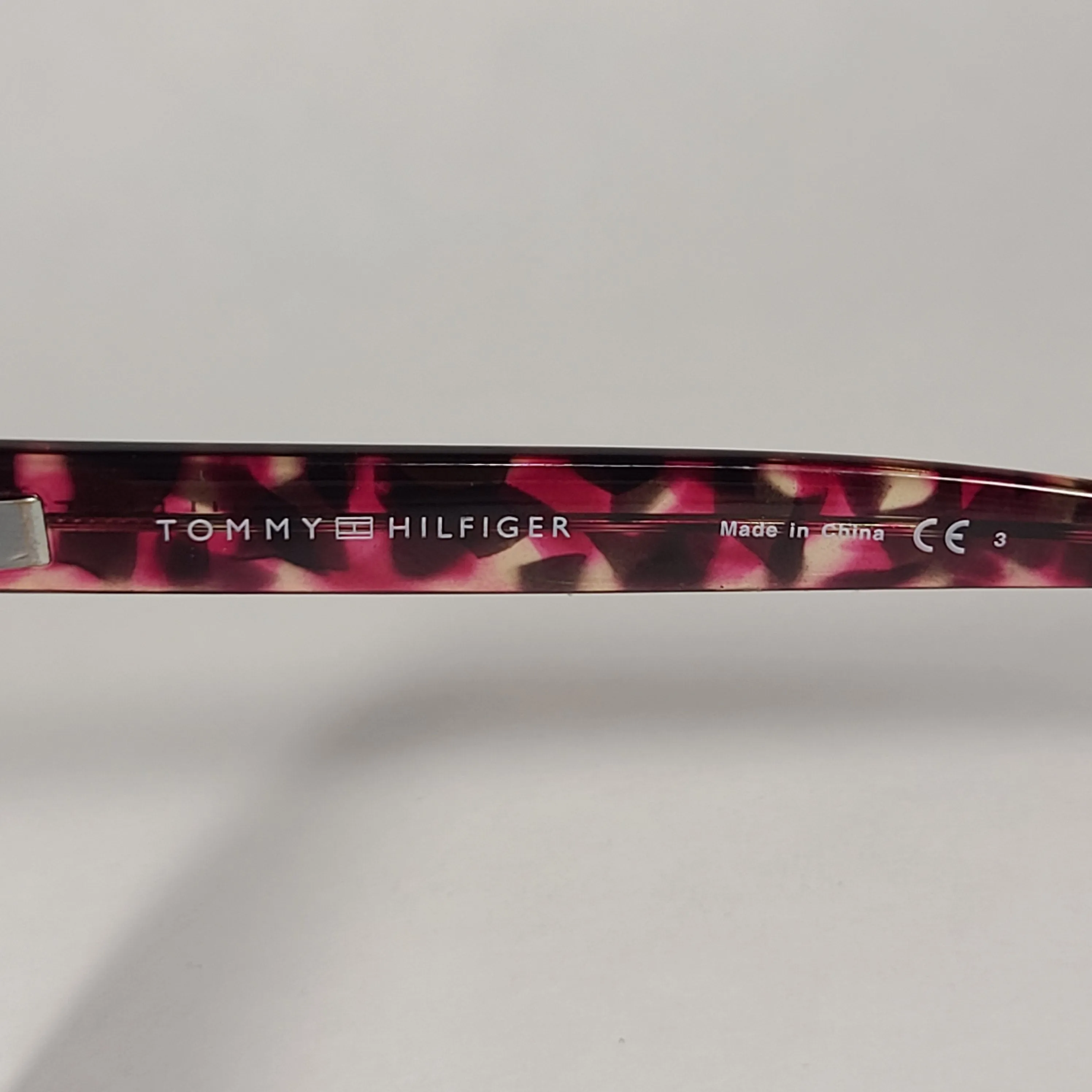 Tommy Hilfiger Pepper Sunglasses Red Tortoise Frame Gray Gradient Lens PEPPER WP OL512