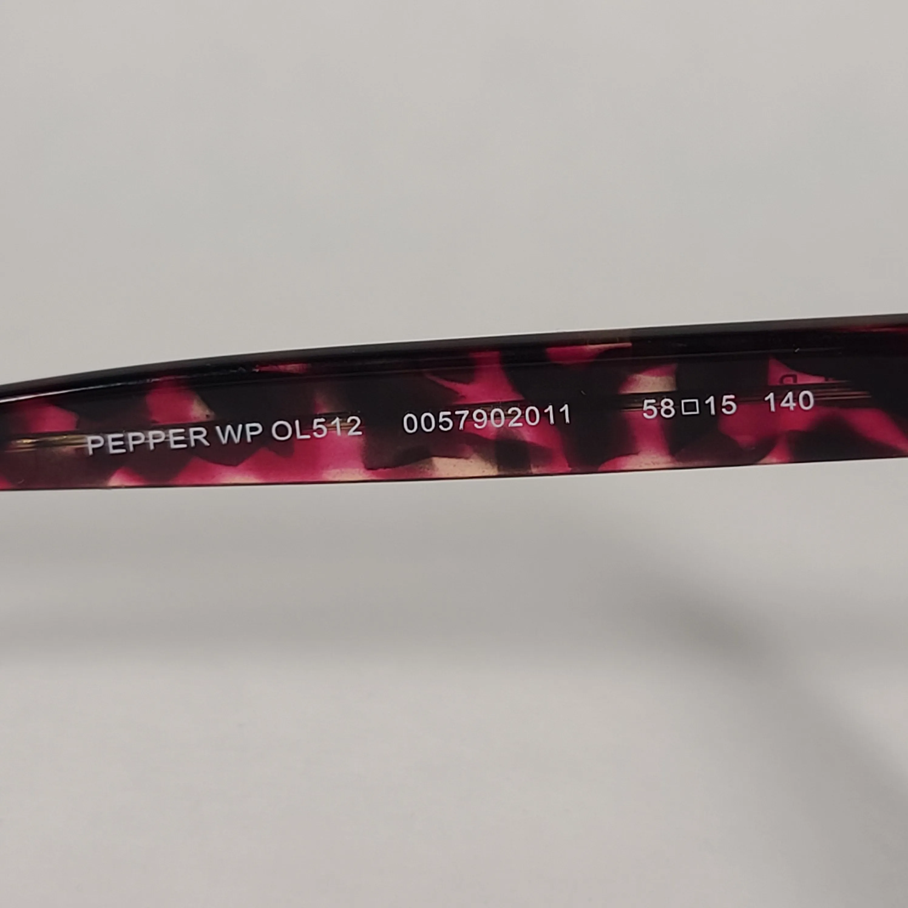 Tommy Hilfiger Pepper Sunglasses Red Tortoise Frame Gray Gradient Lens PEPPER WP OL512