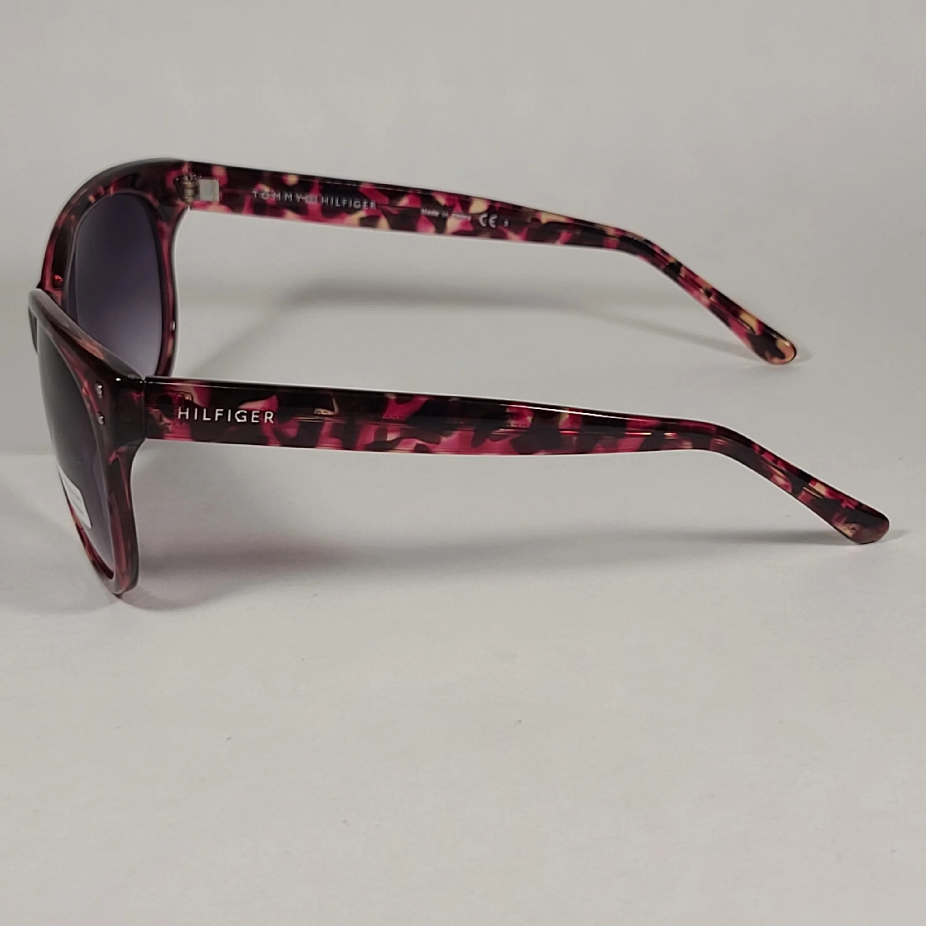 Tommy Hilfiger Pepper Sunglasses Red Tortoise Frame Gray Gradient Lens PEPPER WP OL512