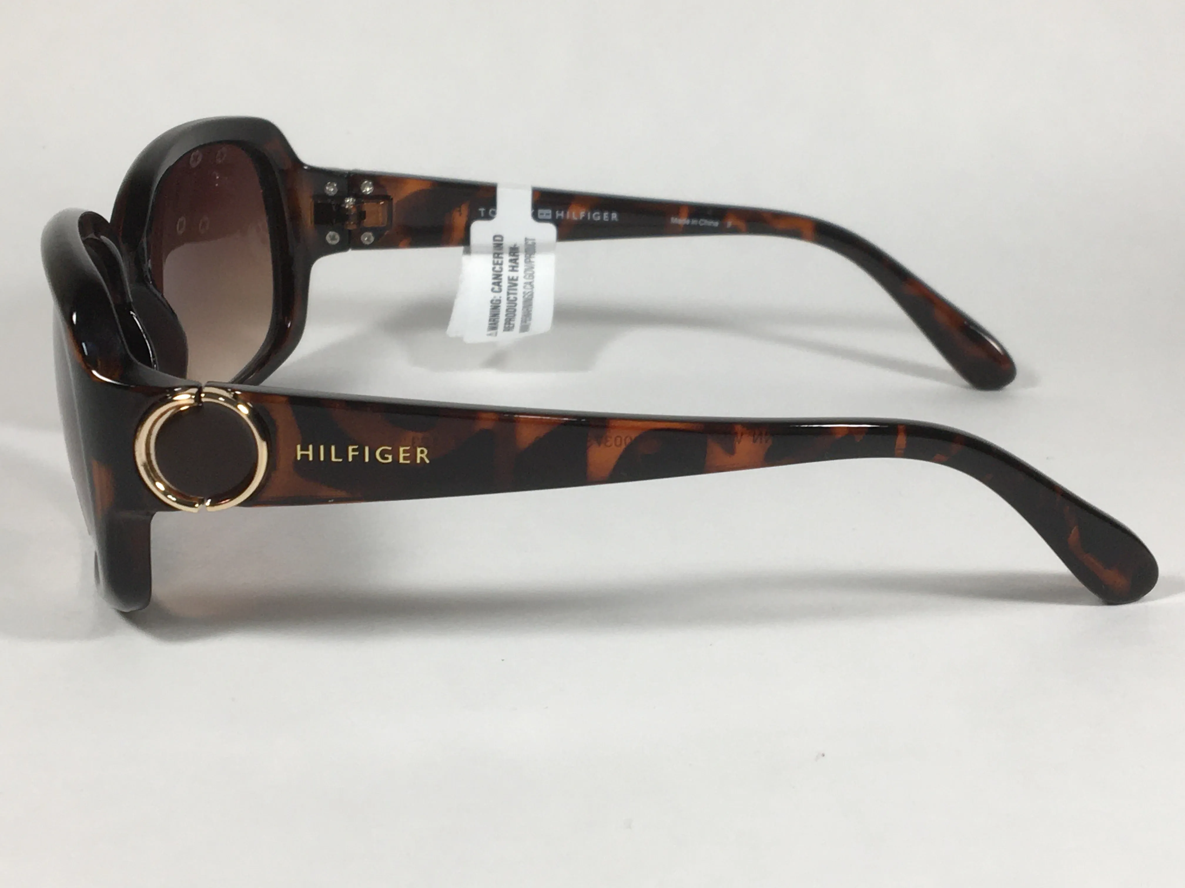 Tommy Hilfiger Quinn Oval Sunglasses Brown Tortoise Frame Brown Gradient Lens QUINN WP OL273