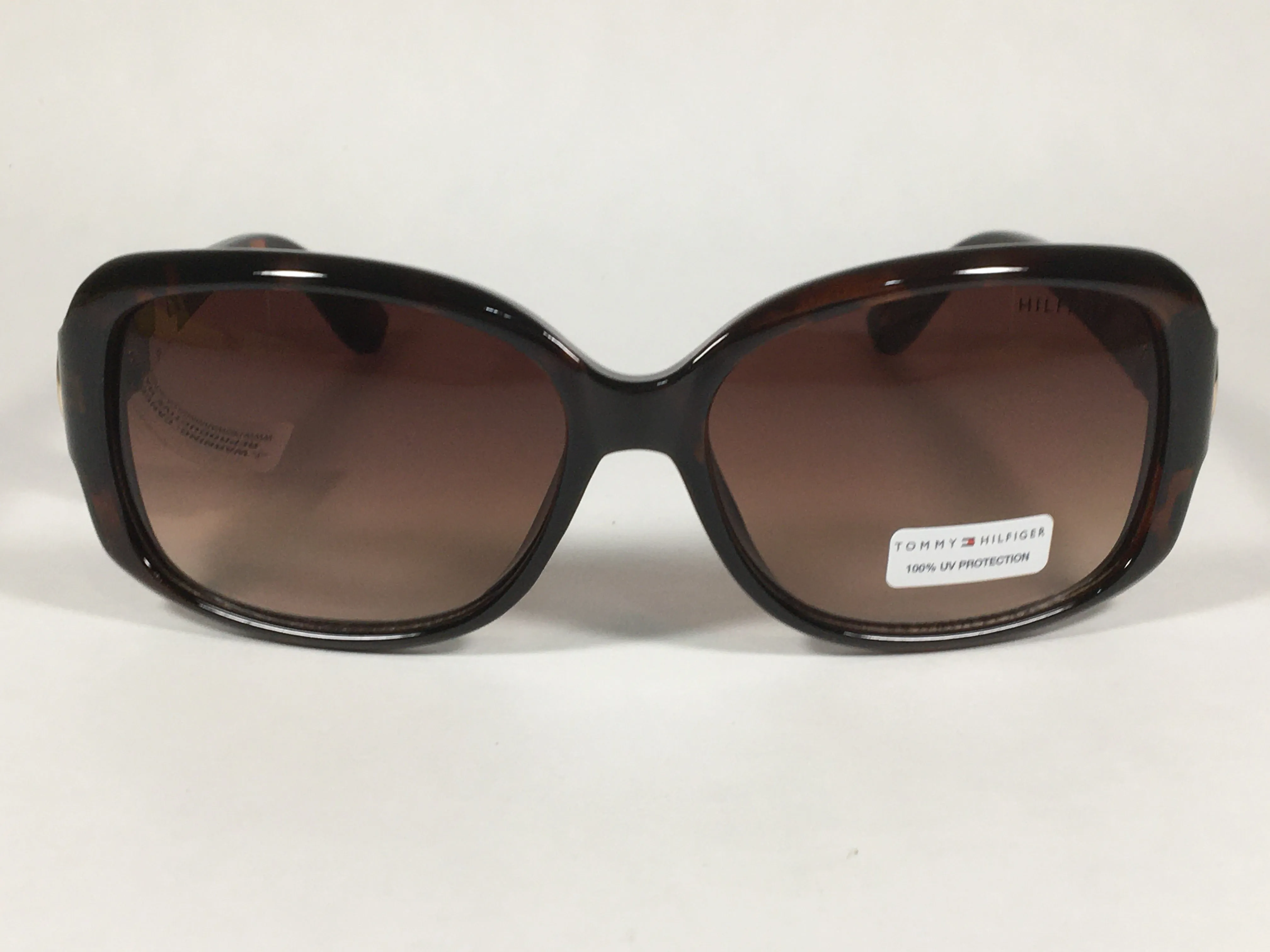 Tommy Hilfiger Quinn Oval Sunglasses Brown Tortoise Frame Brown Gradient Lens QUINN WP OL273