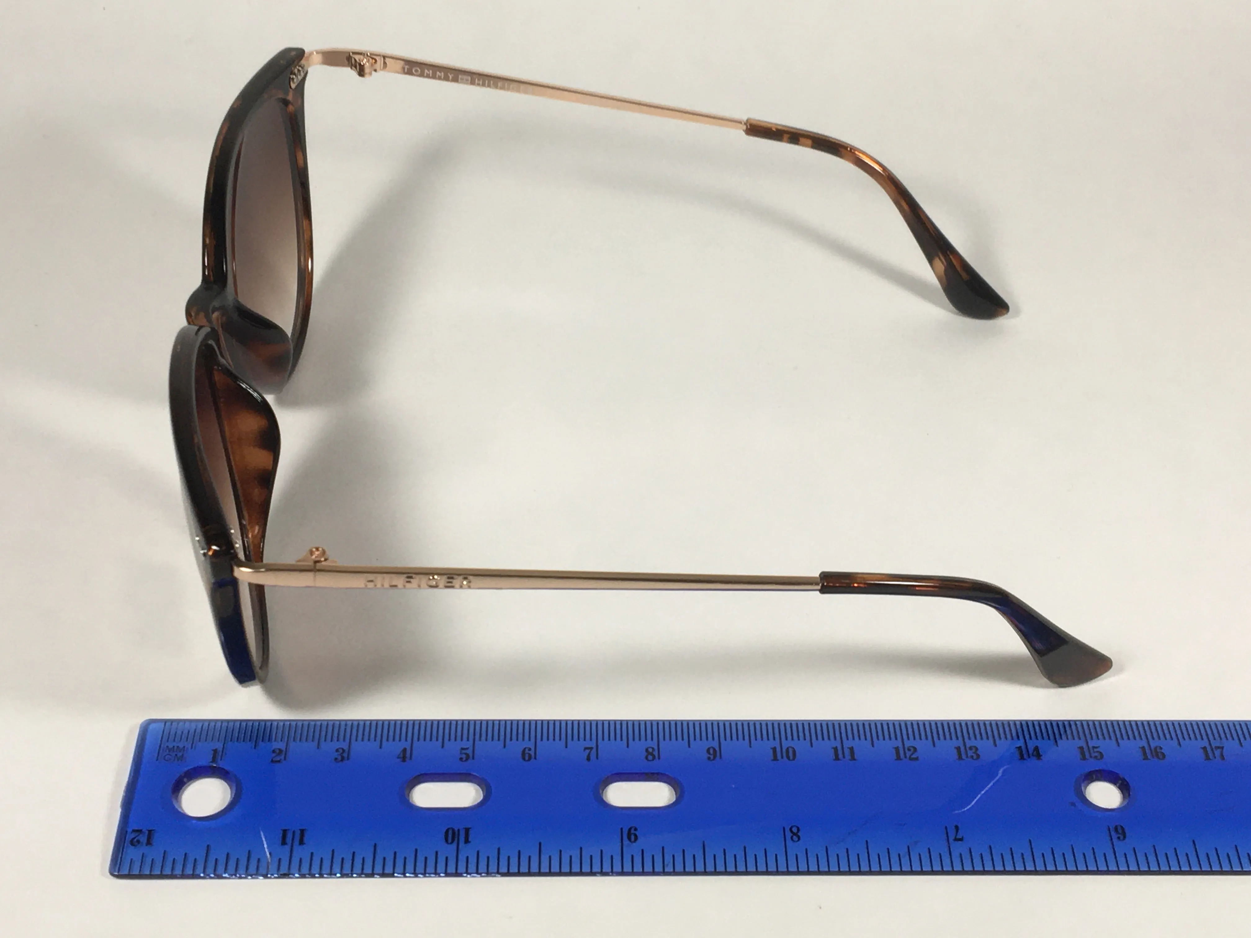 Tommy Hilfiger "Bellatrix" WP OL475 Sunglasses Brown Tortoise And Gold Frame Brown Gradient Lens