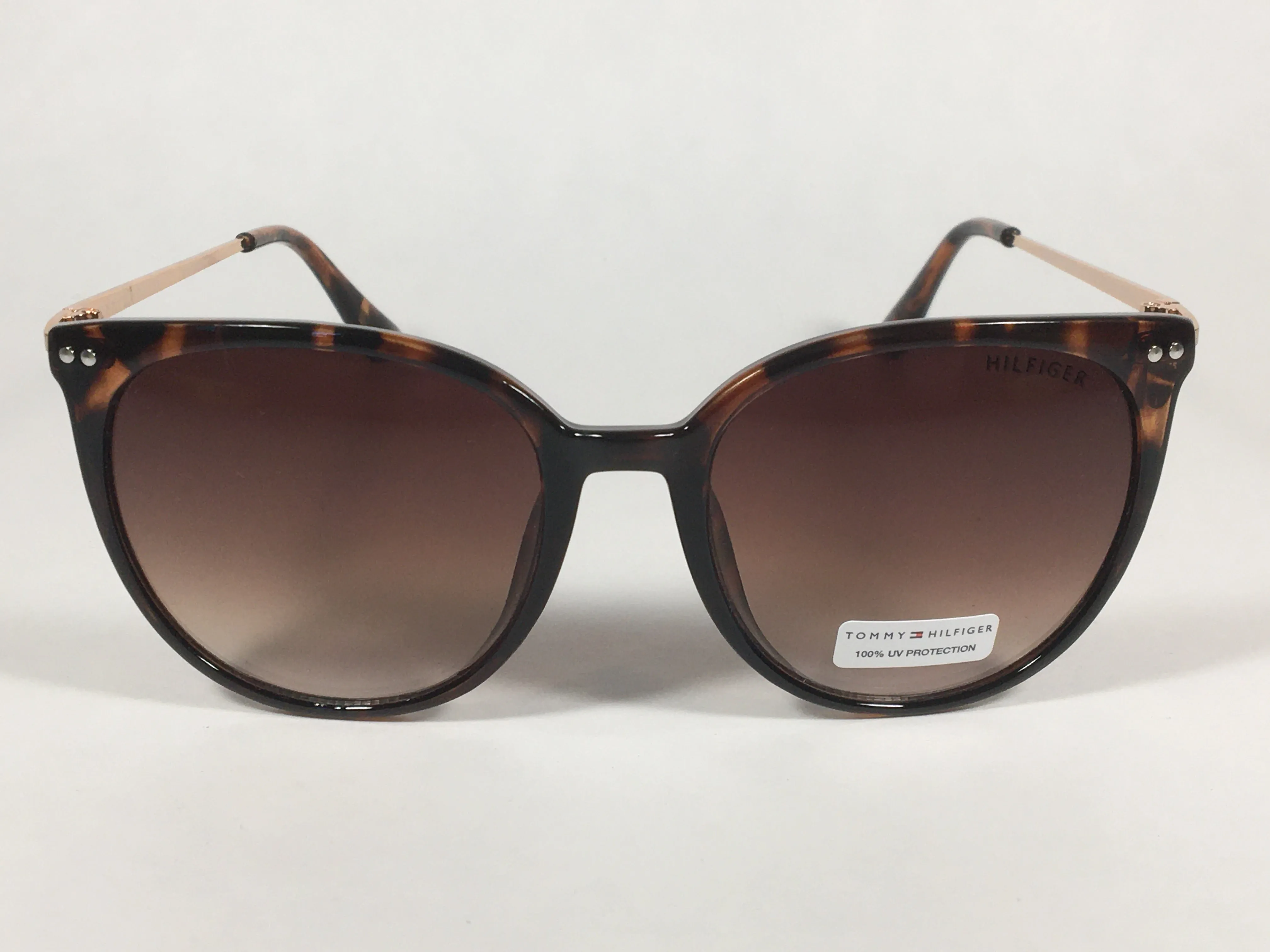 Tommy Hilfiger "Bellatrix" WP OL475 Sunglasses Brown Tortoise And Gold Frame Brown Gradient Lens