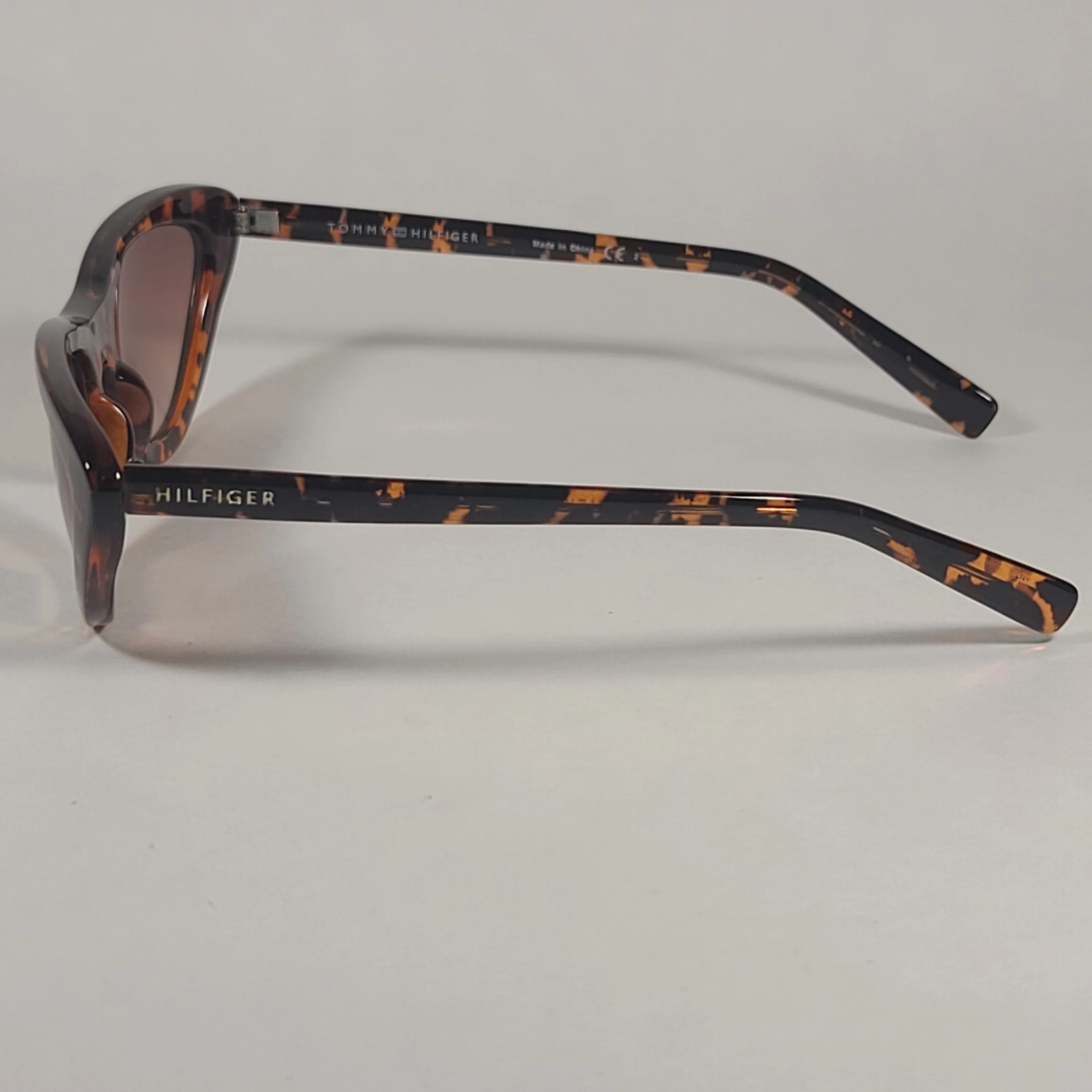 Tommy Hilfiger Rae Wide Cat Eye Sunglasses Brown Tortoise Gradient Lens RAE WP OL541