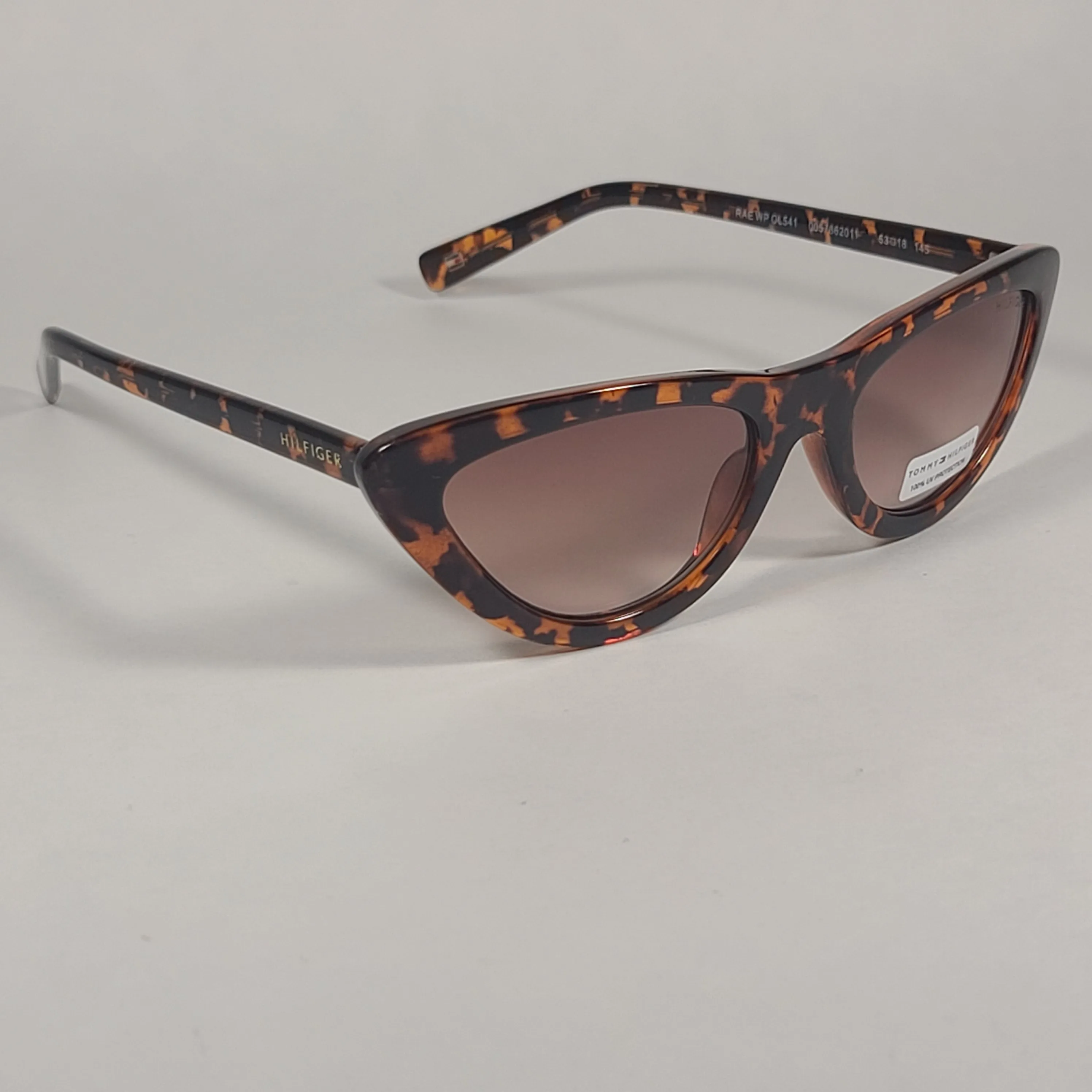 Tommy Hilfiger Rae Wide Cat Eye Sunglasses Brown Tortoise Gradient Lens RAE WP OL541