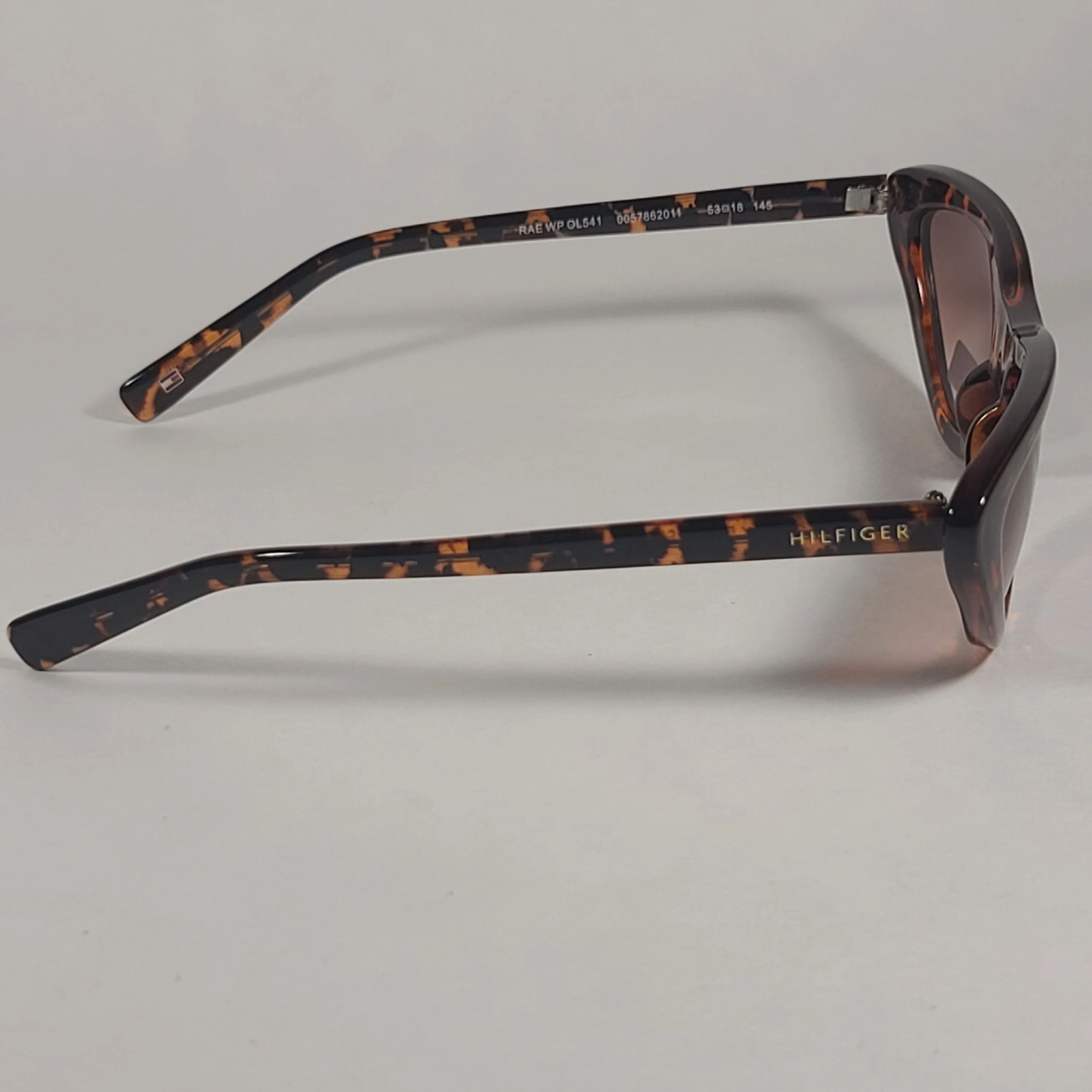 Tommy Hilfiger Rae Wide Cat Eye Sunglasses Brown Tortoise Gradient Lens RAE WP OL541
