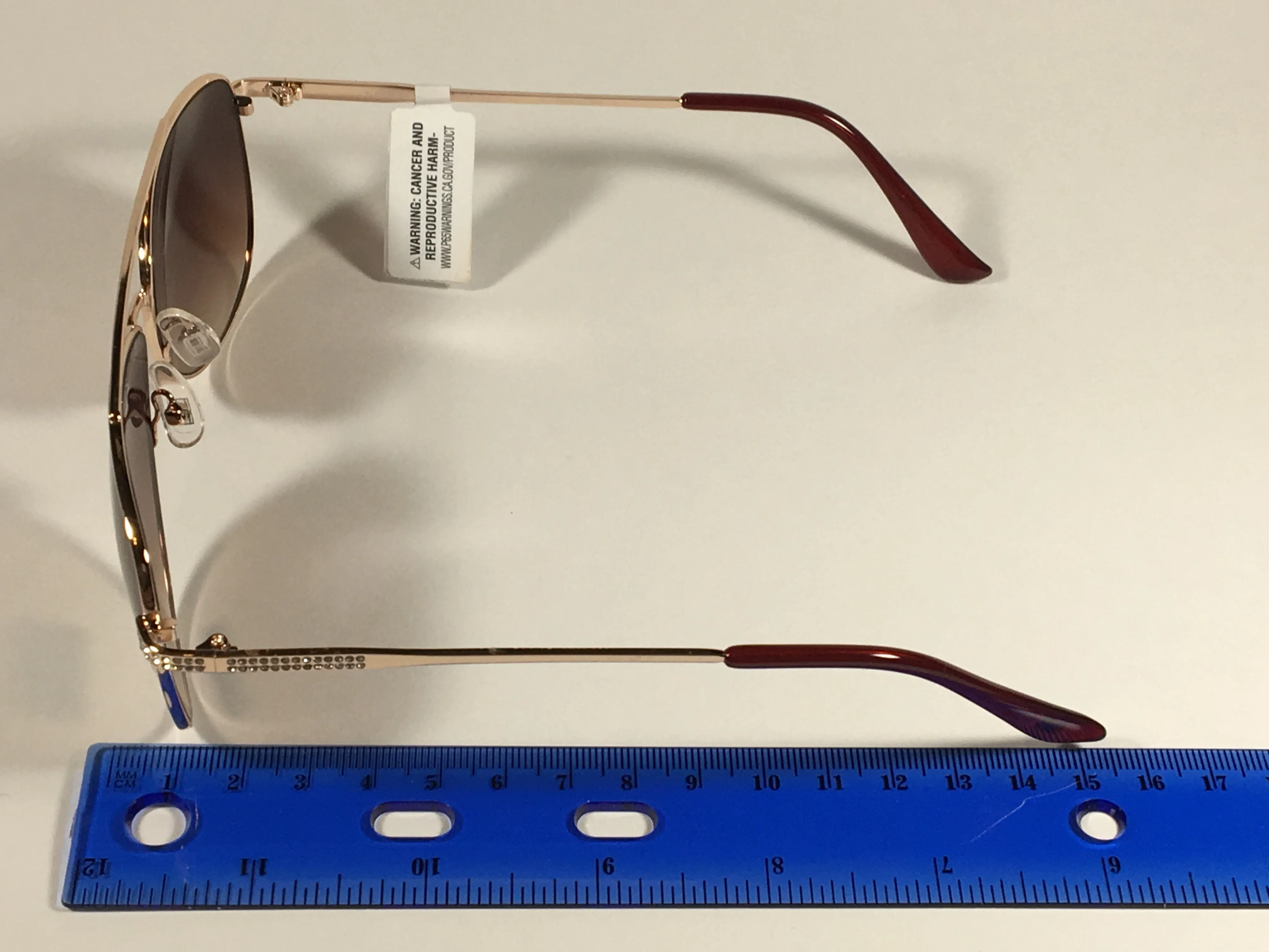 Tommy Hilfiger Siobhan Aviator Sunglasses Gold Bling Brown Gradient Lens SIOBHAN WM OL415