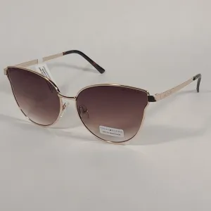 Tommy Hilfiger Zendaya Cat Eye Sunglasses Gold Frame Brown Gradient Lens ZENDAYA WM OL482