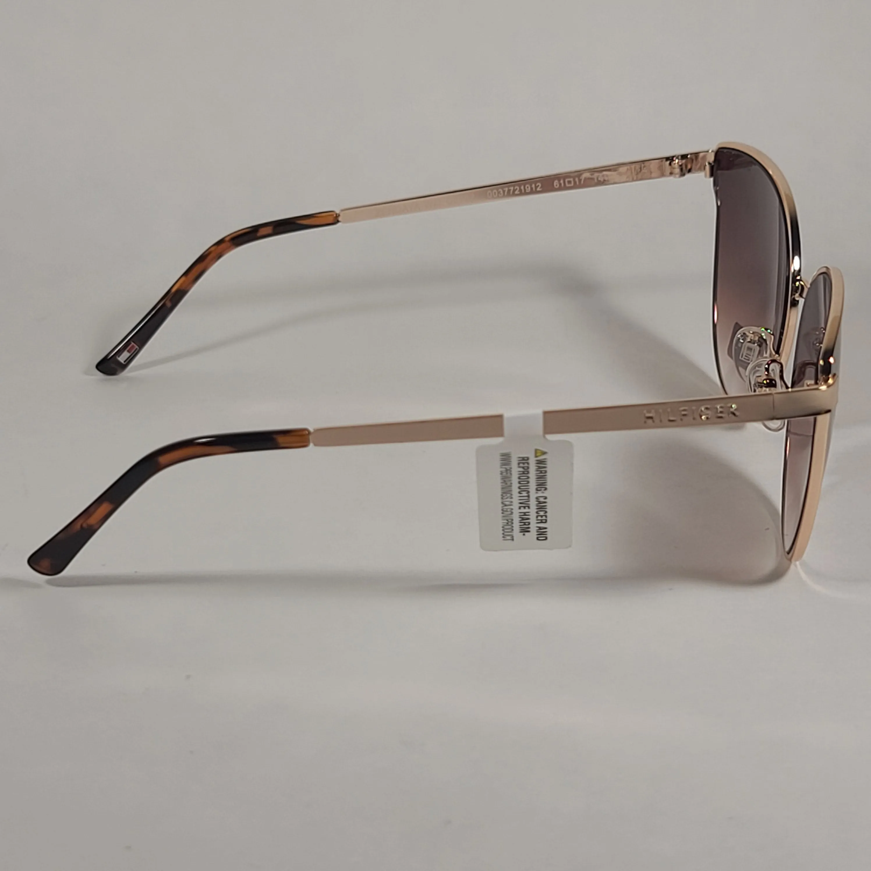 Tommy Hilfiger Zendaya Cat Eye Sunglasses Gold Frame Brown Gradient Lens ZENDAYA WM OL482