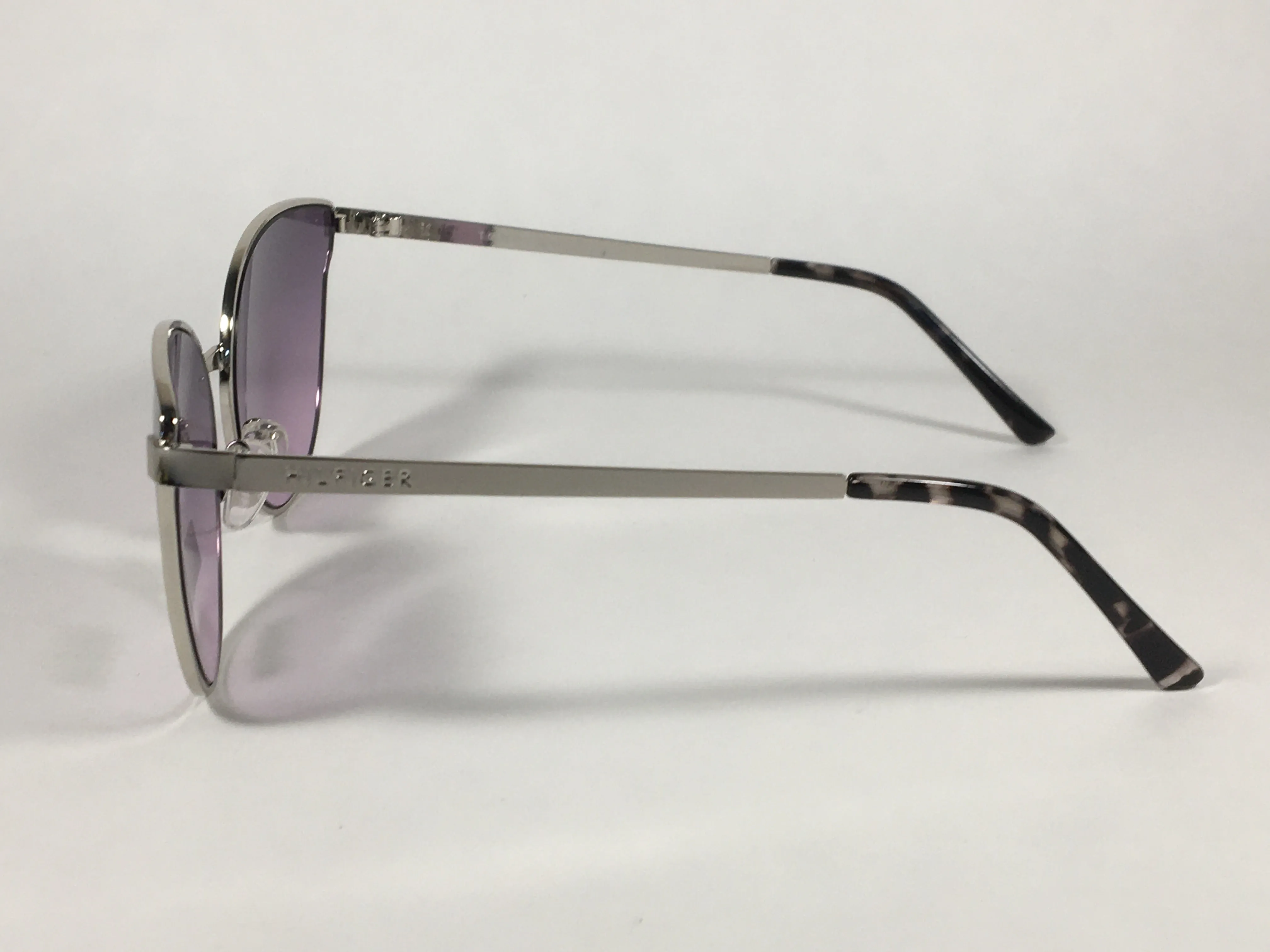 Tommy Hilfiger Zendaya Cat Eye Sunglasses Silver Frame Purple Gradient Lens ZENDAYA WM OL482
