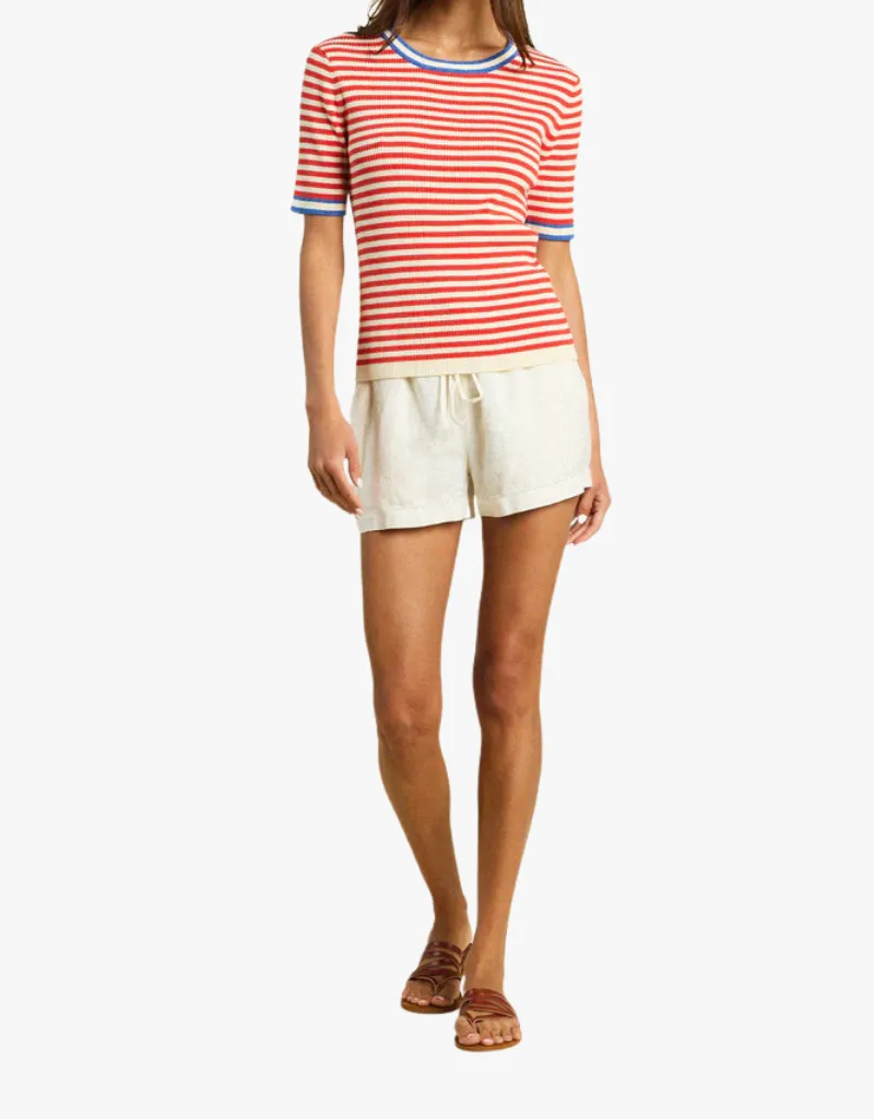 Trovata Farrah Sweater in Red Stripe