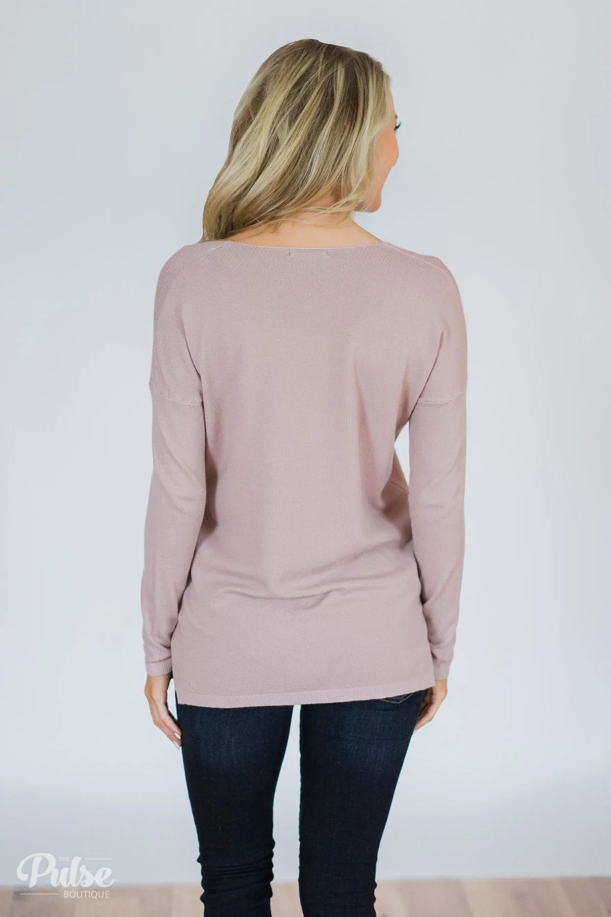 Truly Yours Sweater- Blush