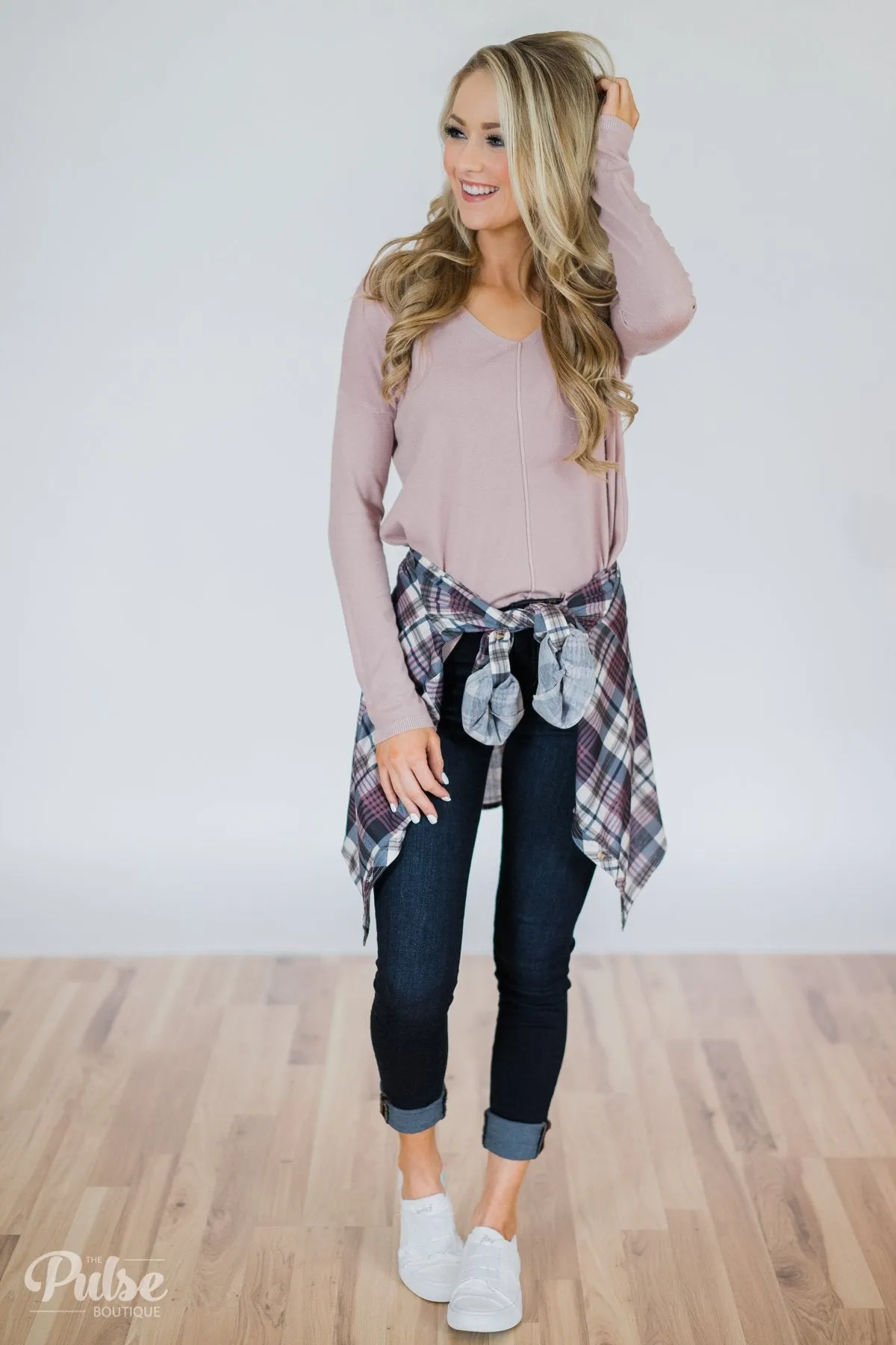 Truly Yours Sweater- Blush