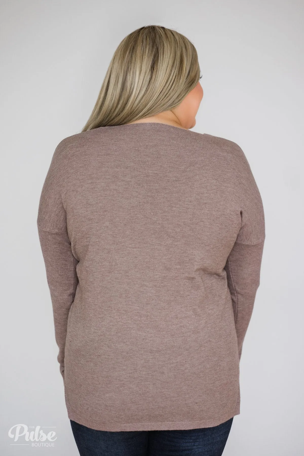 Truly Yours Sweater- Dark Mocha