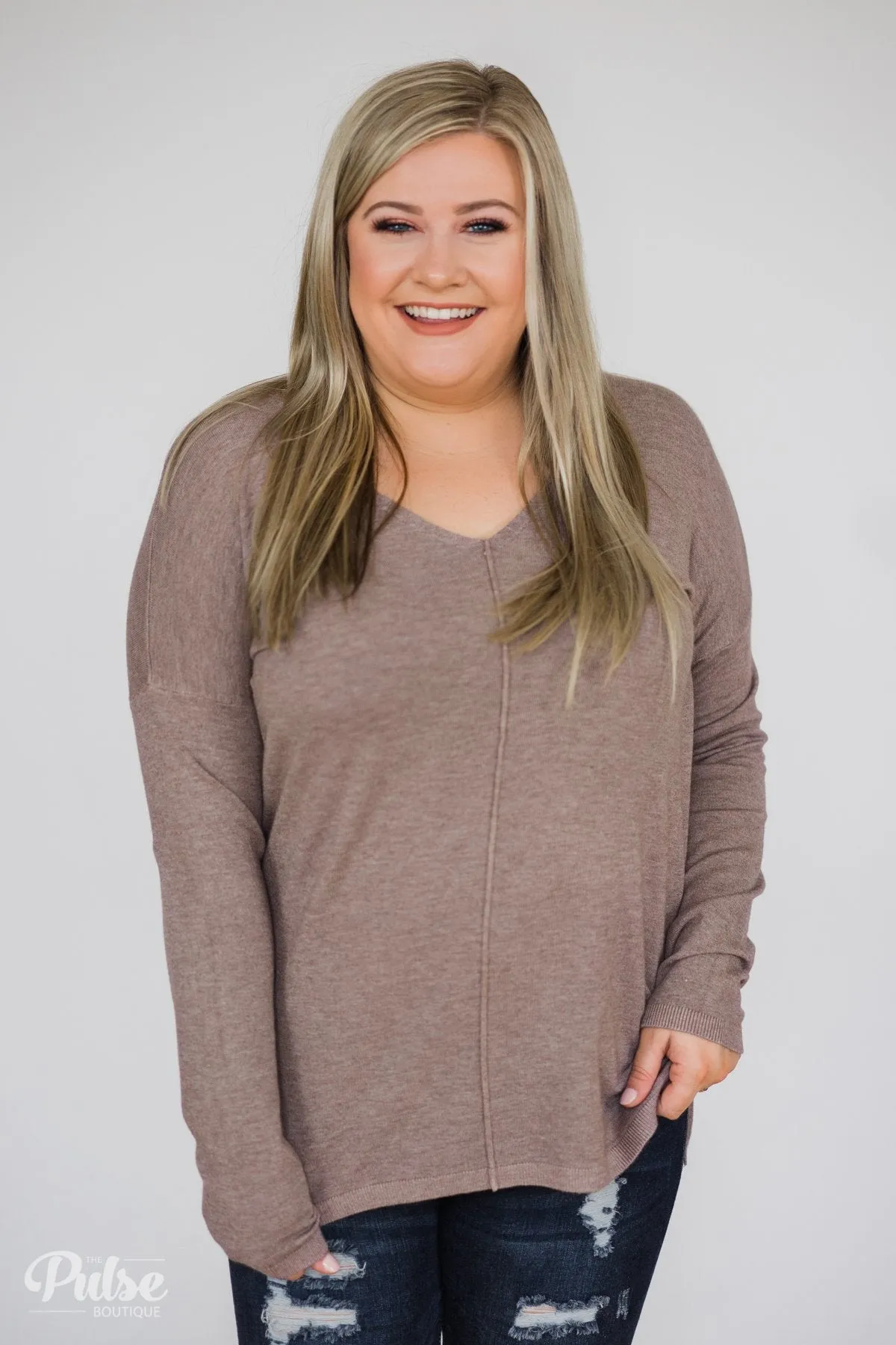 Truly Yours Sweater- Dark Mocha