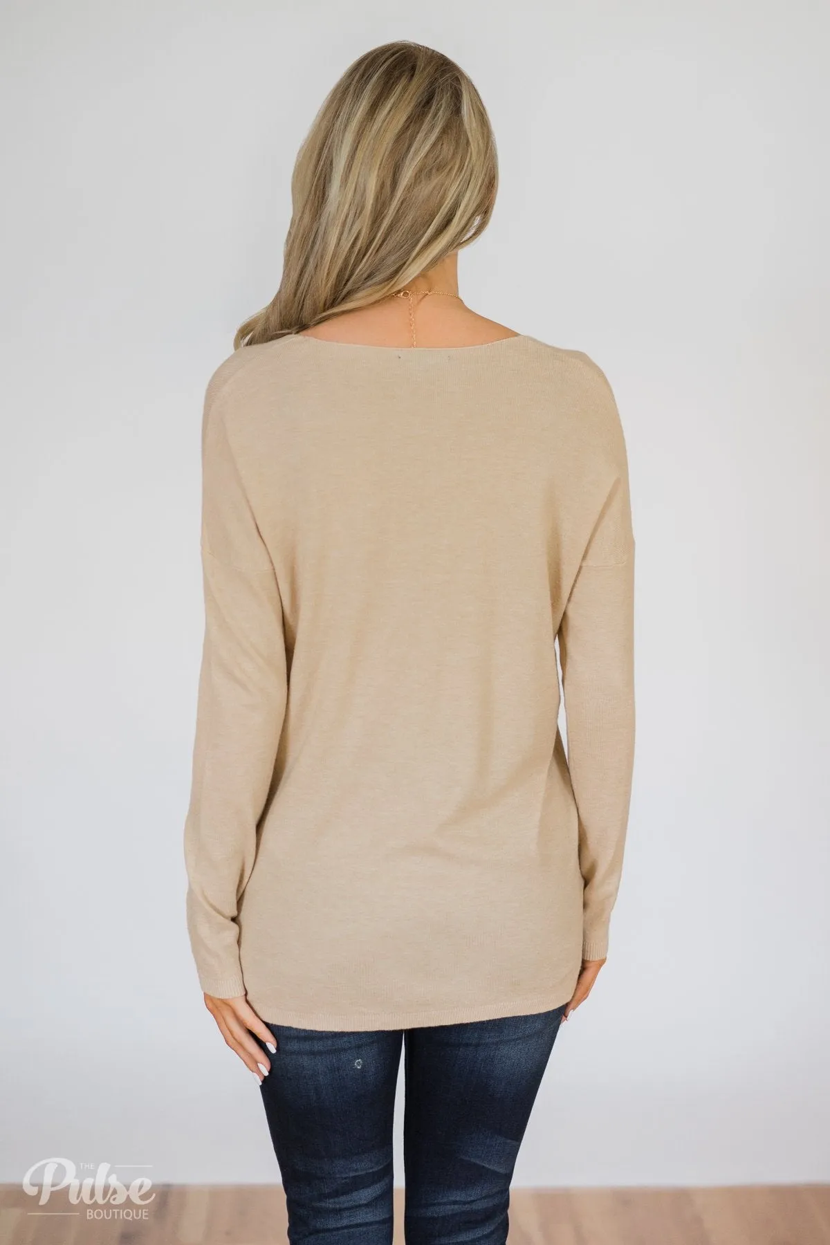 Truly Yours Sweater- Oatmeal