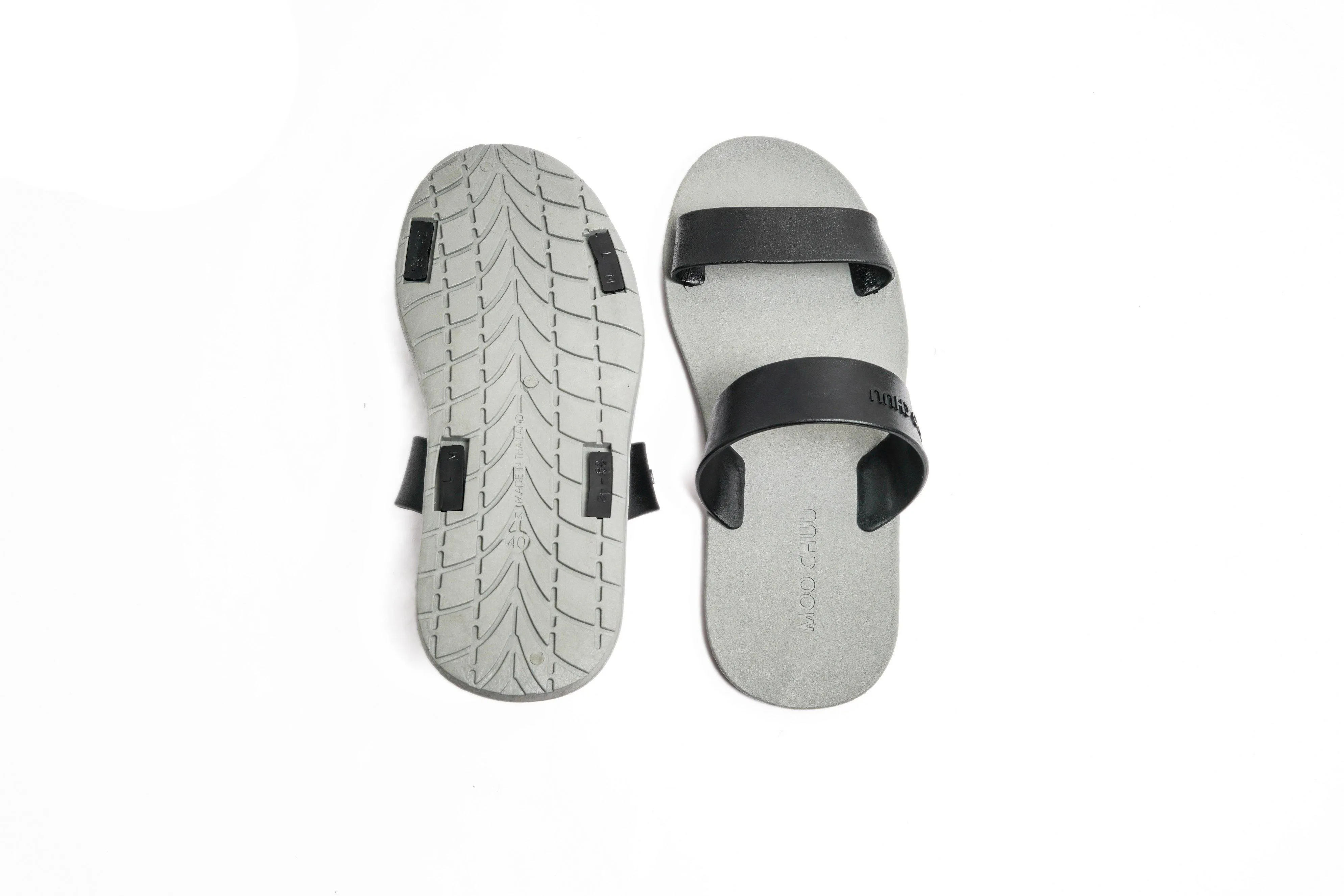 Twin Grey Sole Black Strap