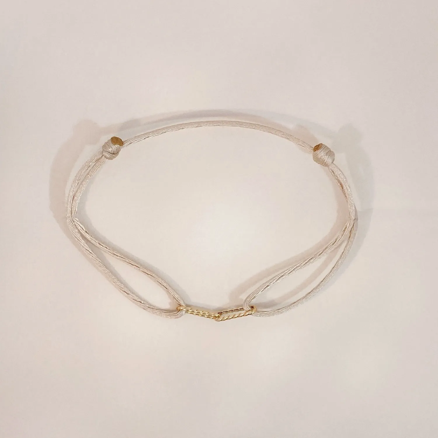 Twisted Link Satin Bracelet