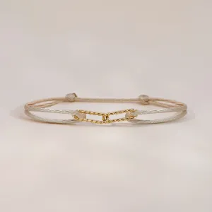 Twisted Link Satin Bracelet