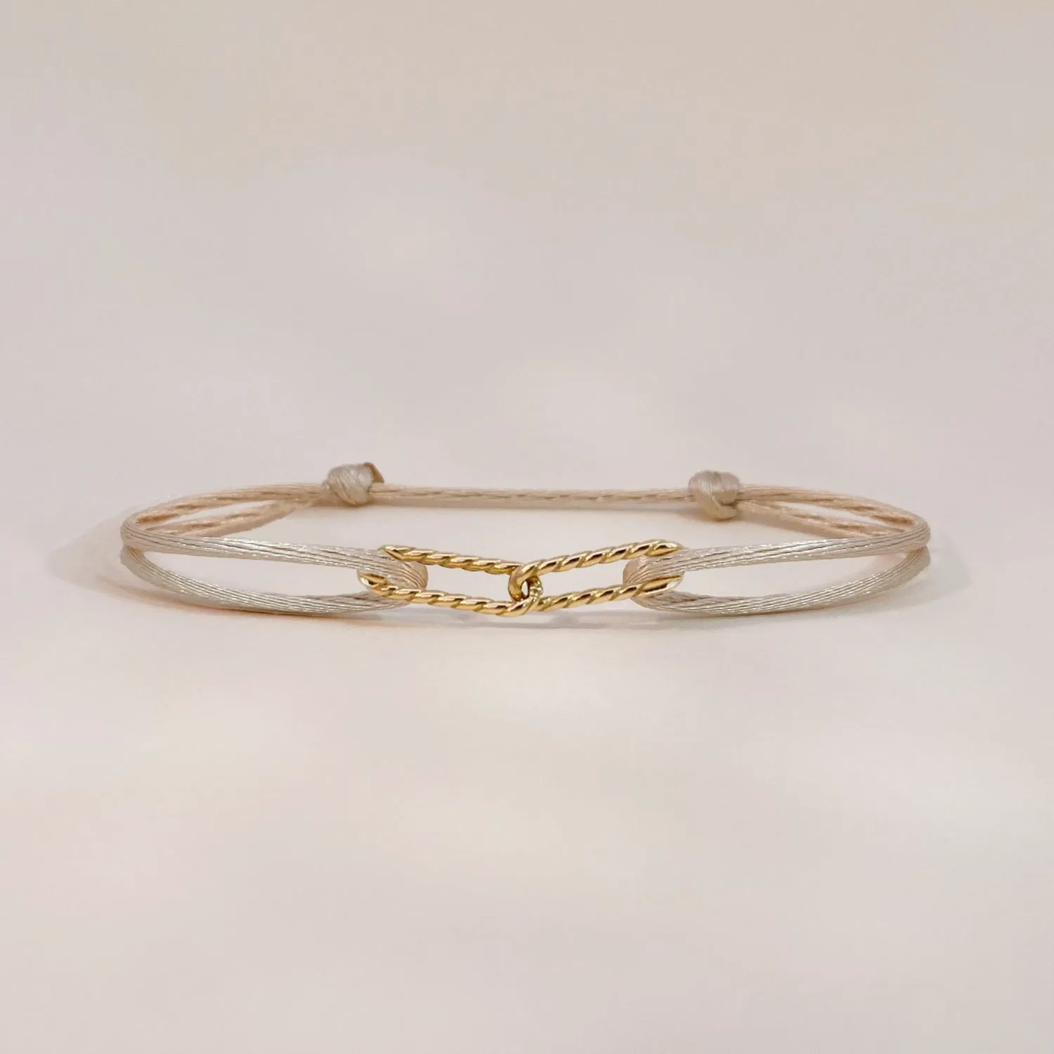 Twisted Link Satin Bracelet