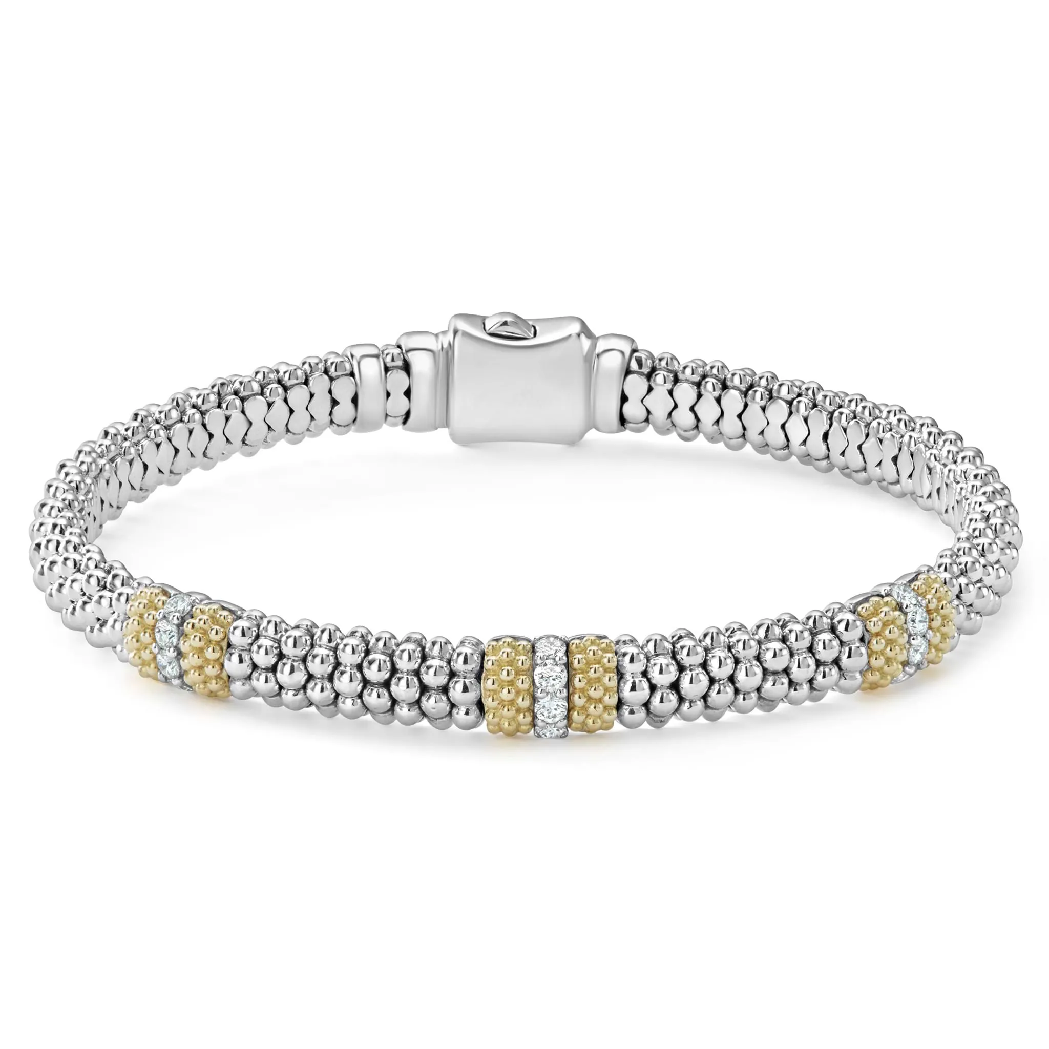 Two-Tone Diamond Bracelet Gift Set
