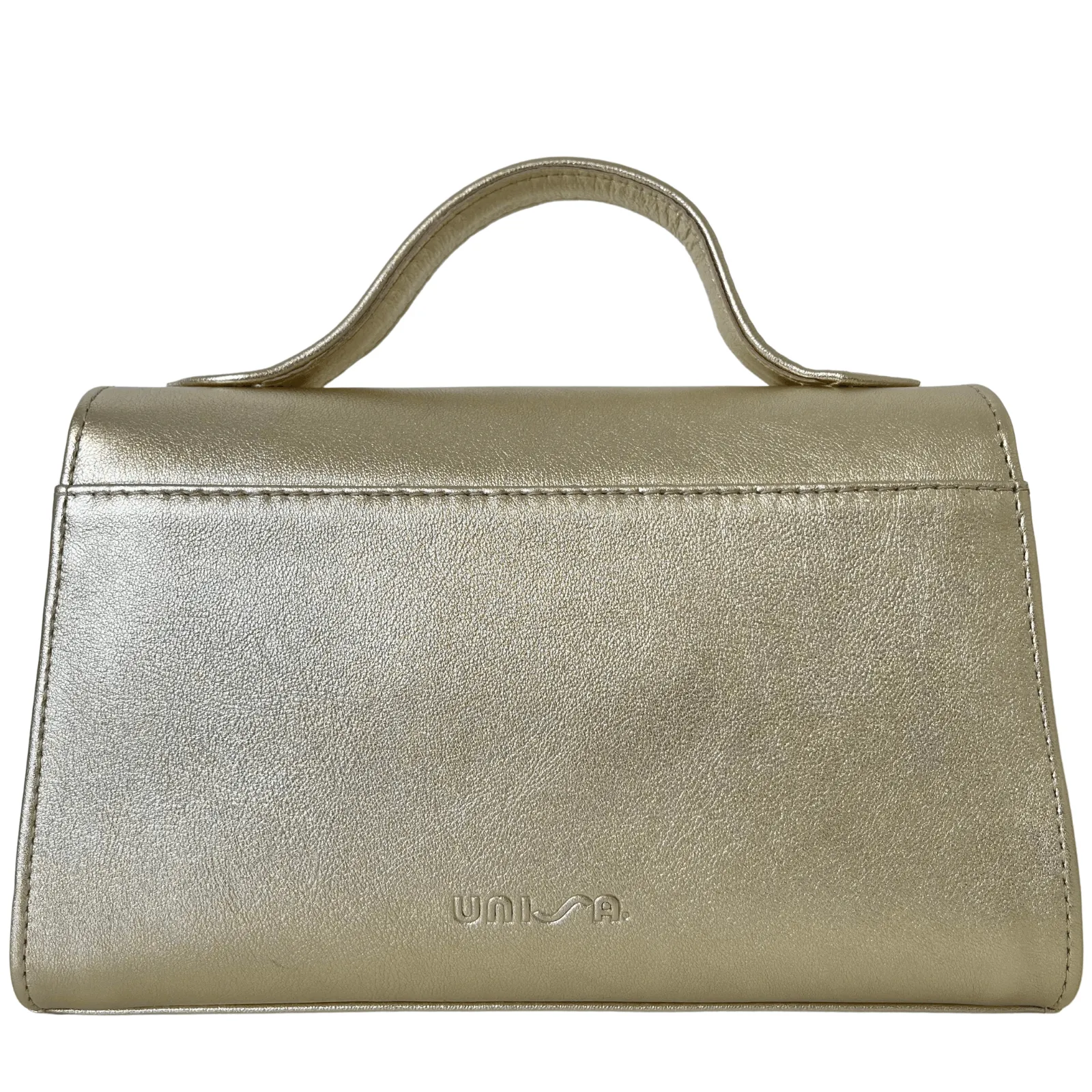 Unisa Zchiara Pale Gold Leather Bag