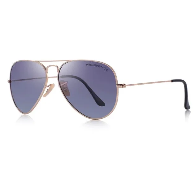 Unisex Classic Pilot Polarized Sunglasses UV400