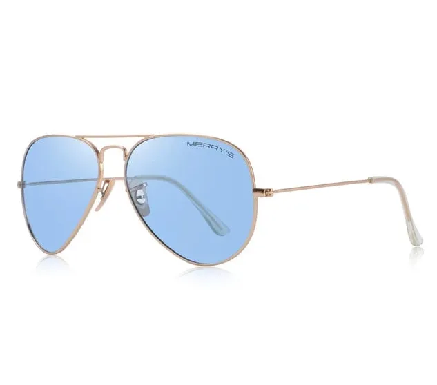 Unisex Classic Pilot Polarized Sunglasses UV400