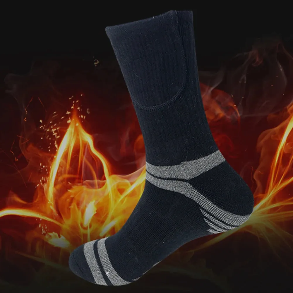 Unisex Thermal Insulated Socks Washable Rechargeable Heated Socks Elastic Thickened for Outdoor Sports Skiing Sport Thermal Sock