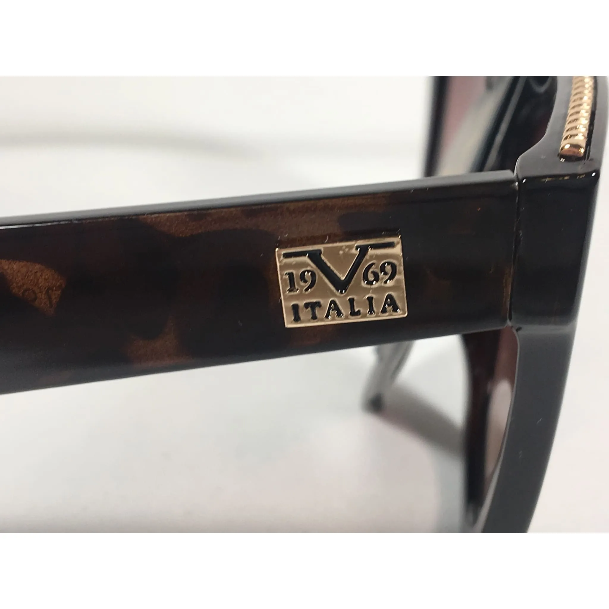 Versace 19V69 Italia Enza Square Sunglasses Brown Tortoise Brown Gradient Lens
