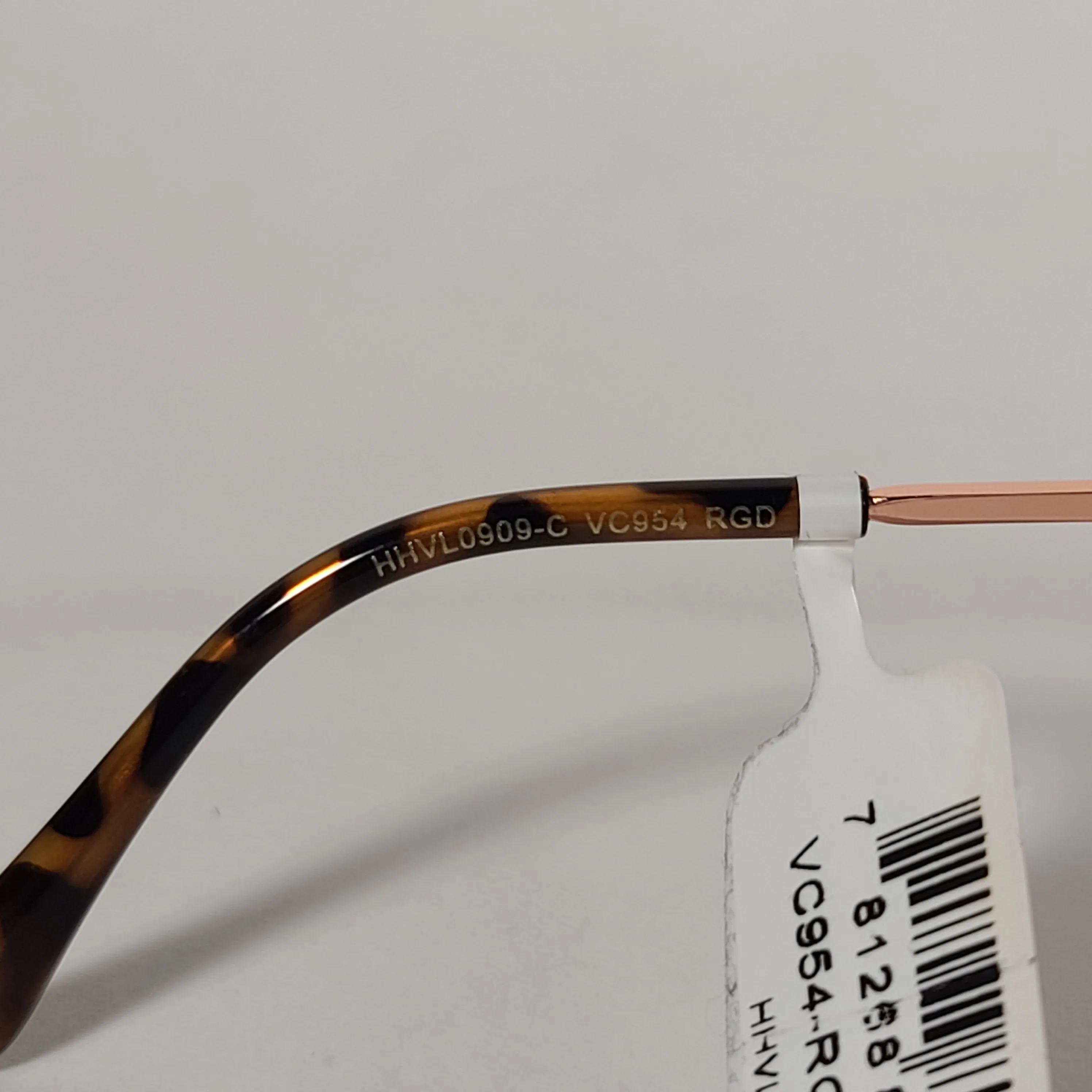 Vince Camuto Rimless Navigator Sunglasses Rose Gold Blue Gradient VC954 RGD
