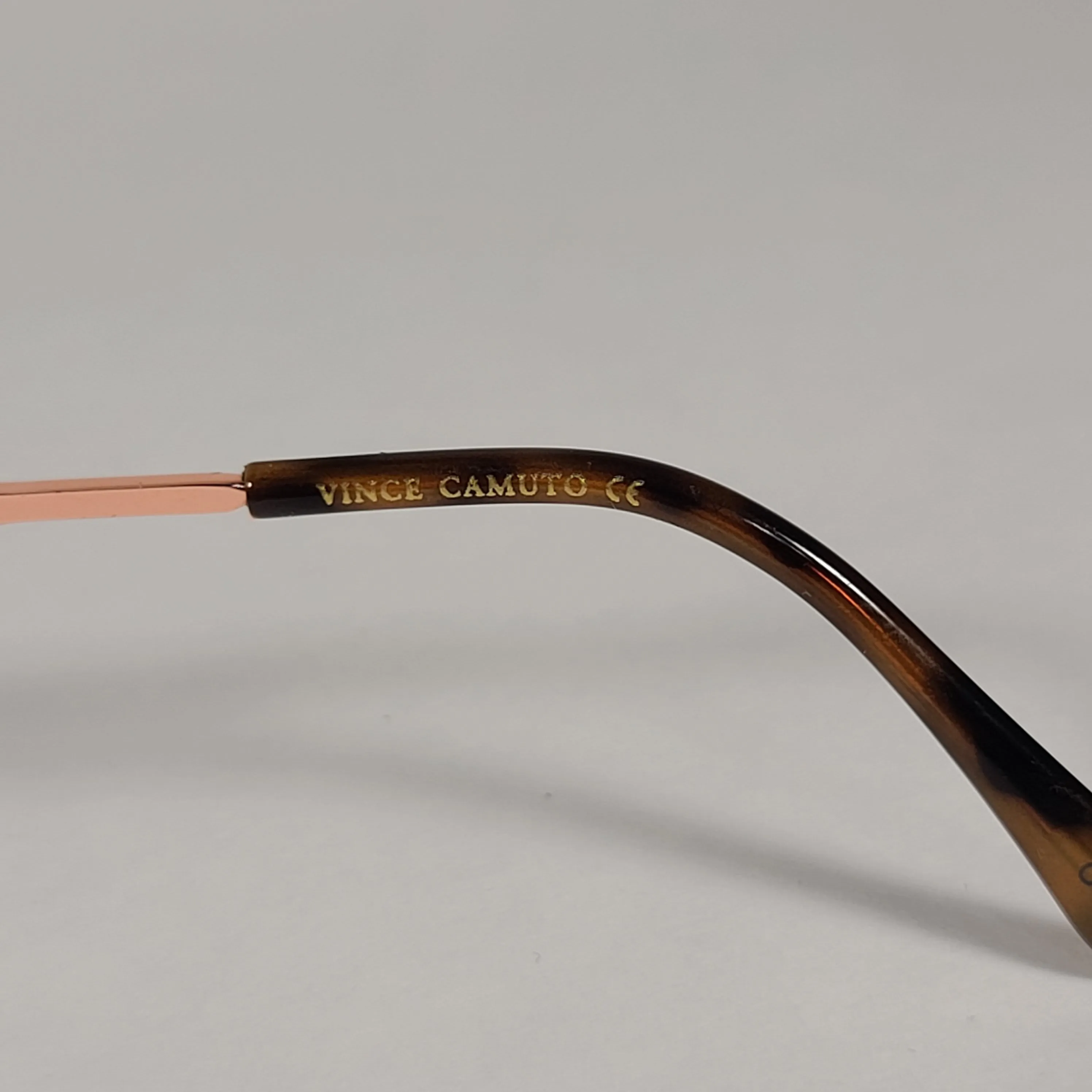 Vince Camuto Rimless Navigator Sunglasses Rose Gold Blue Gradient VC954 RGD