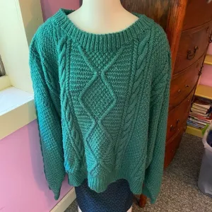 Vintage 90’s Hand knit Oversized Fisherman’s Sweater.    #11