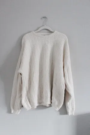 Vintage Bill Blass Cream Sweater (L)