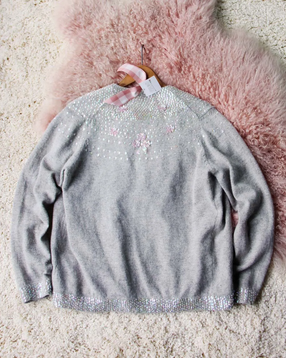 Vintage Cashmere Beaded Sweater