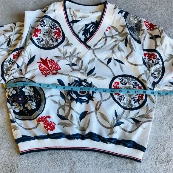 Vintage Marcia Silky V-Neck Sweater Blouse