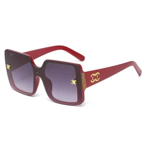 Vintage Oversized Sunglasses Women C Glasses Luxury Brand Designer Driving Glasses UV400 Famale Gradient Shades Oculos De Sol