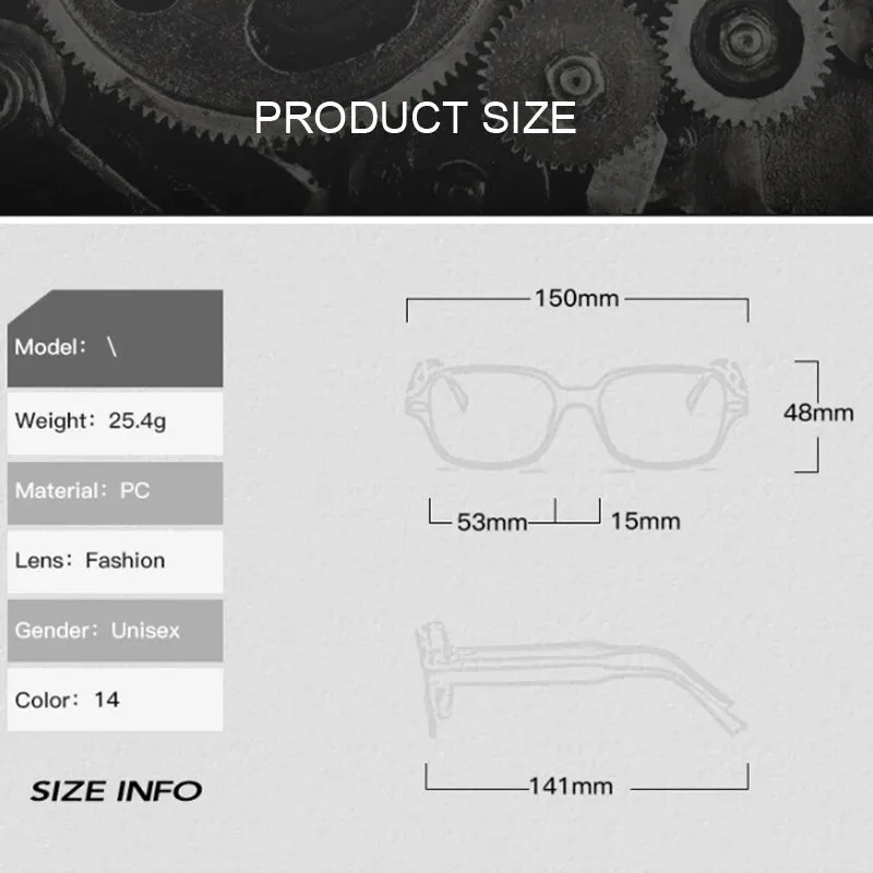 Vintage Square Sunglasses for Women