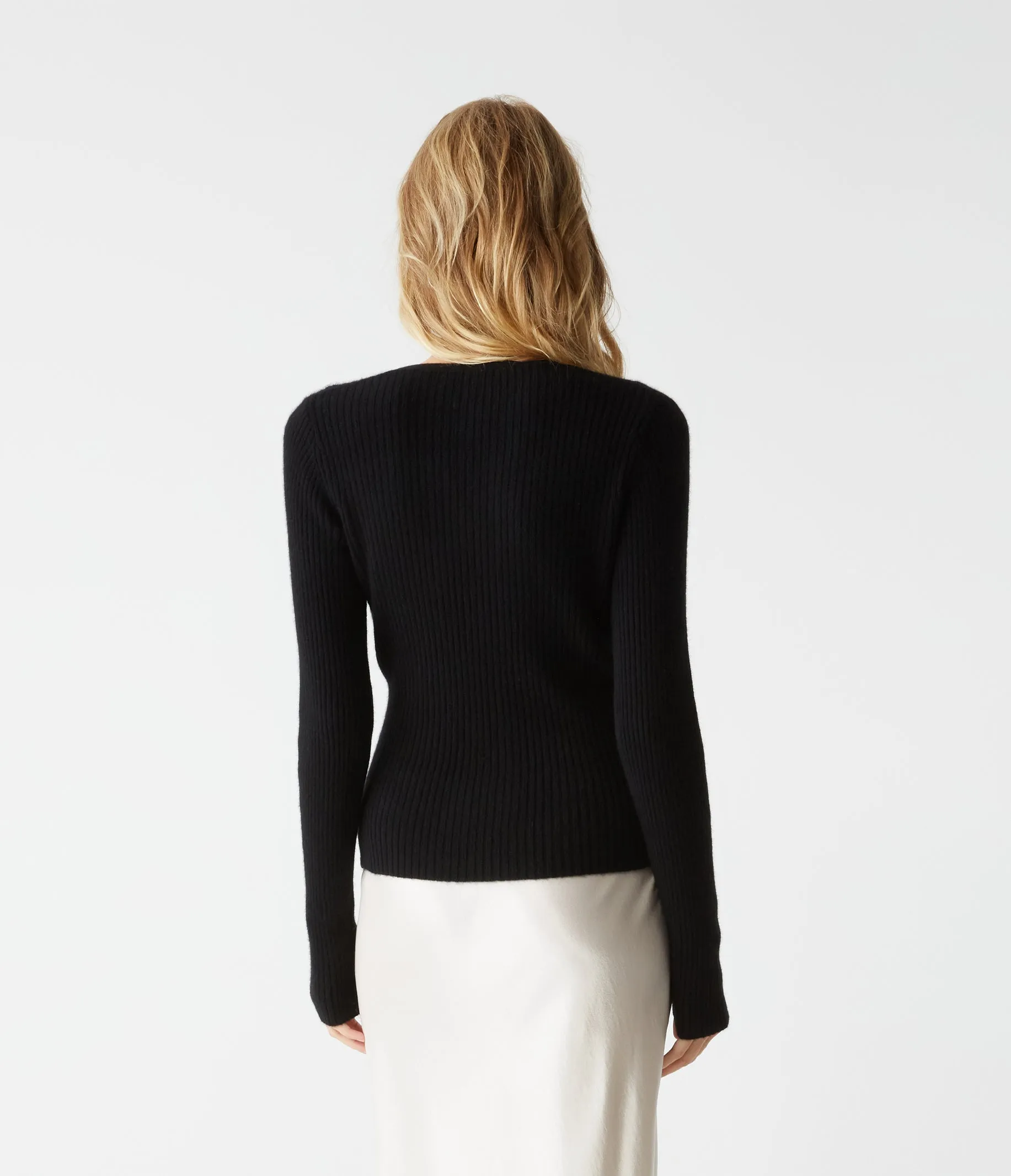 Vivian Surplice Cashmere Sweater