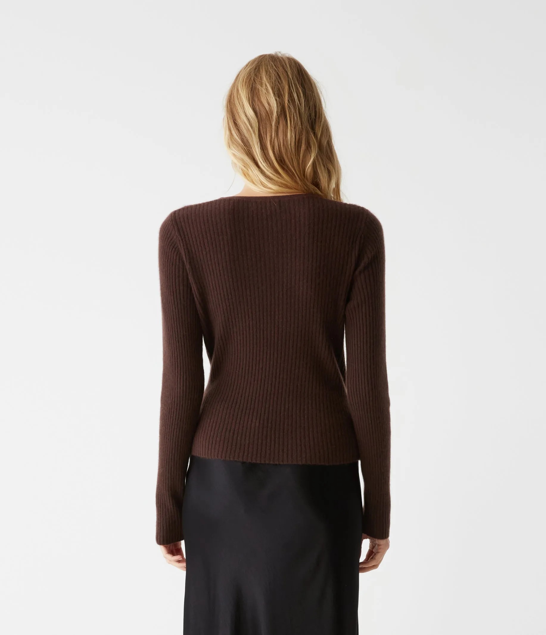 Vivian Surplice Cashmere Sweater